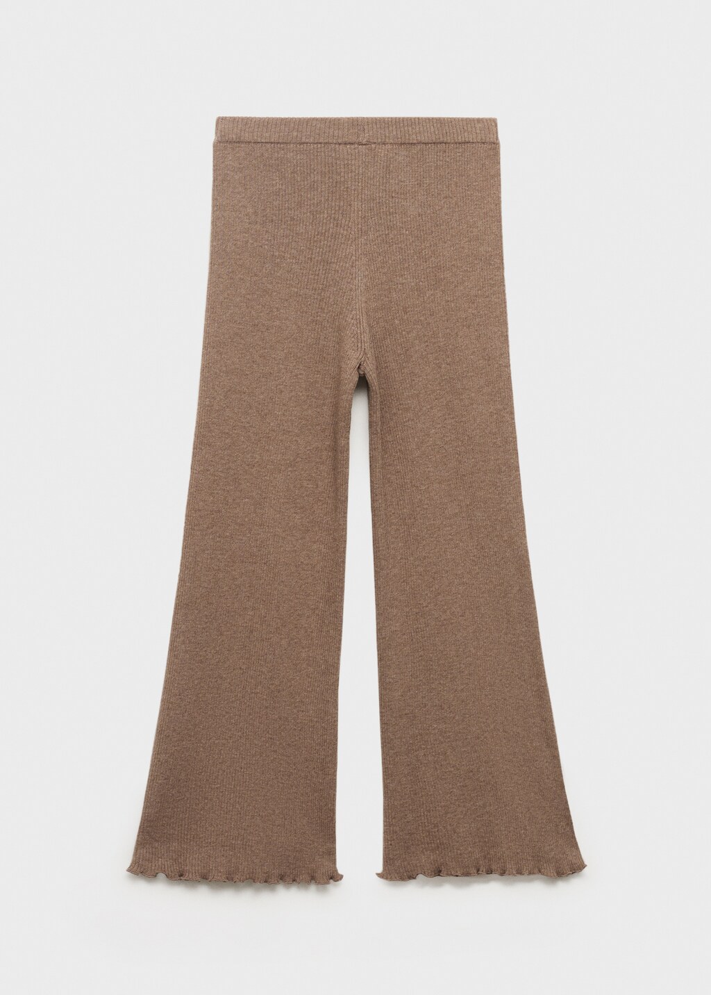 Ribbed-knit pants