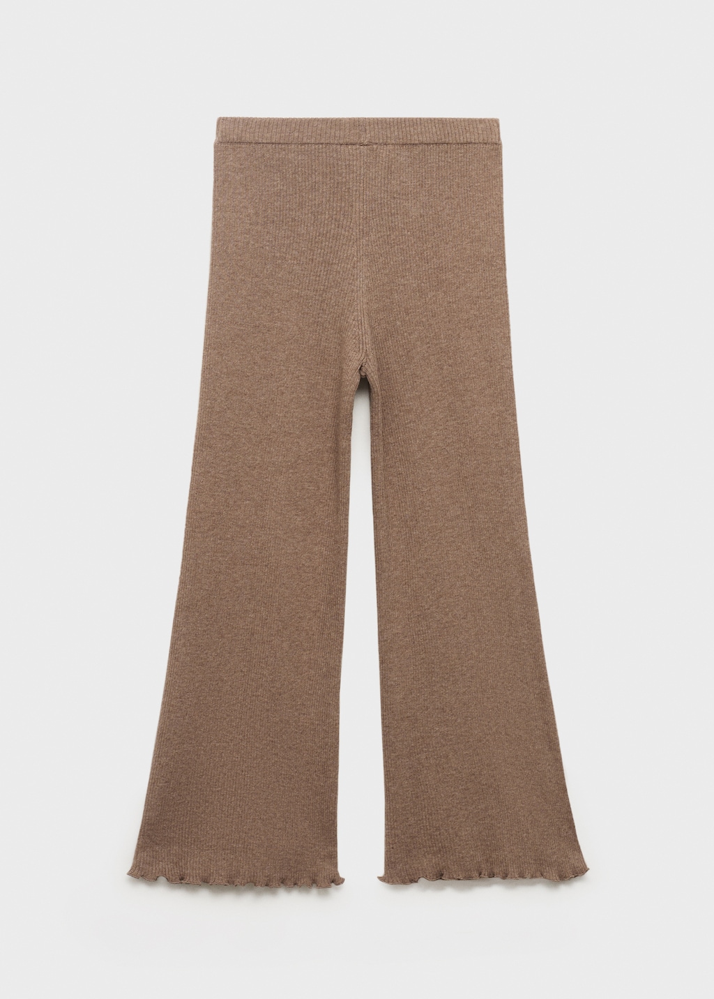 Ribbed-knit pants