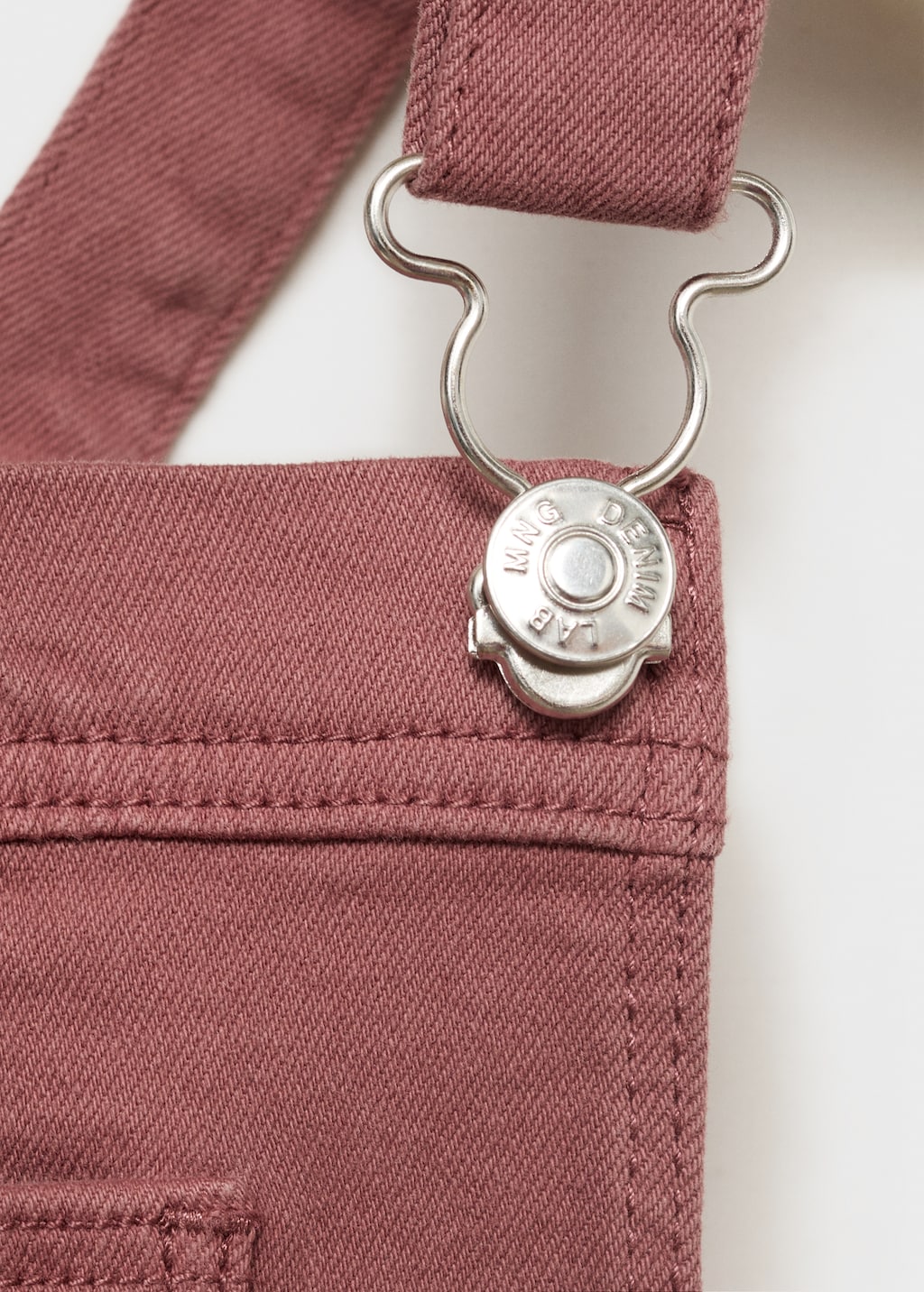 Pocket denim pinafore dress