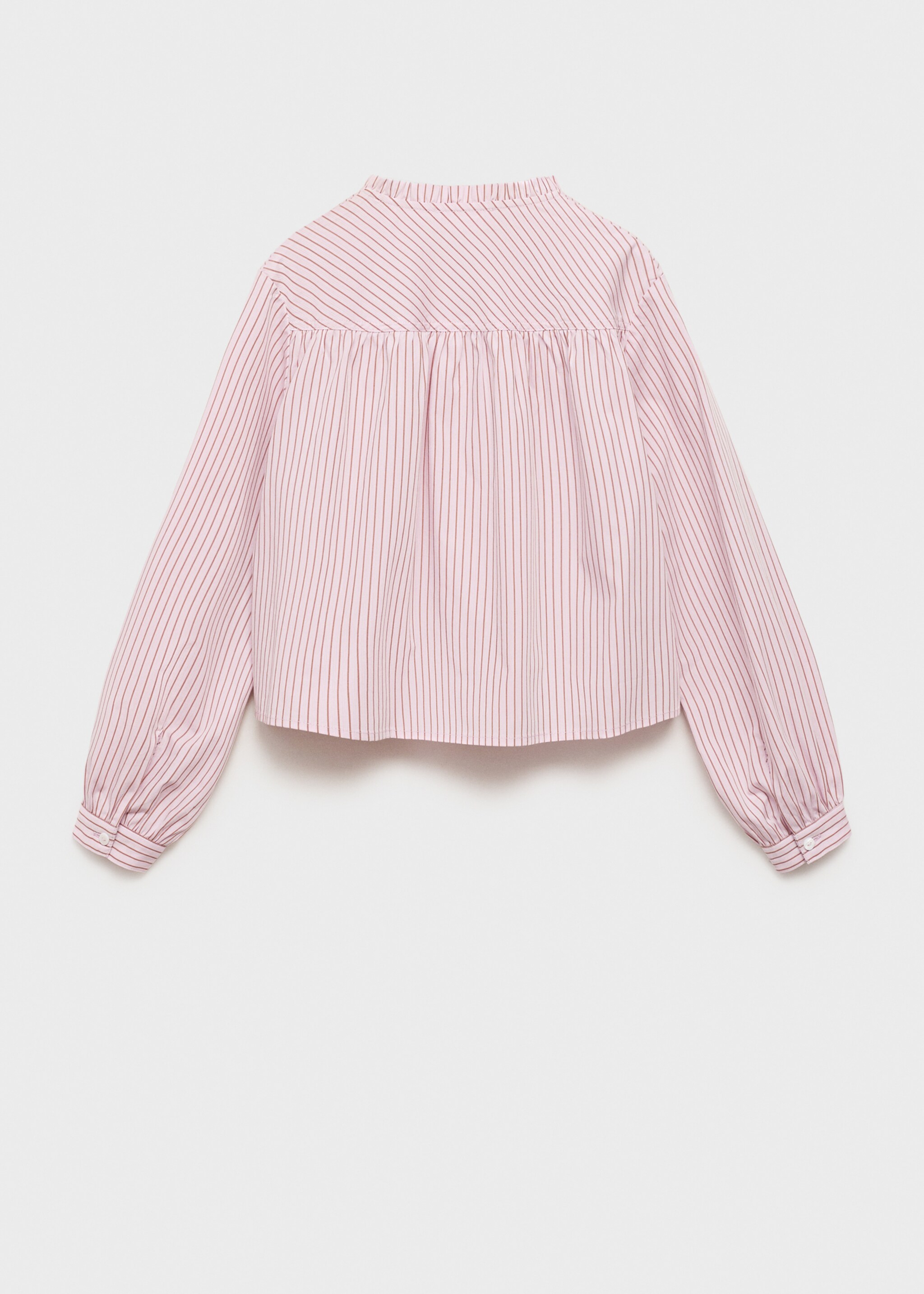 Striped cotton shirt - Reverse of the article