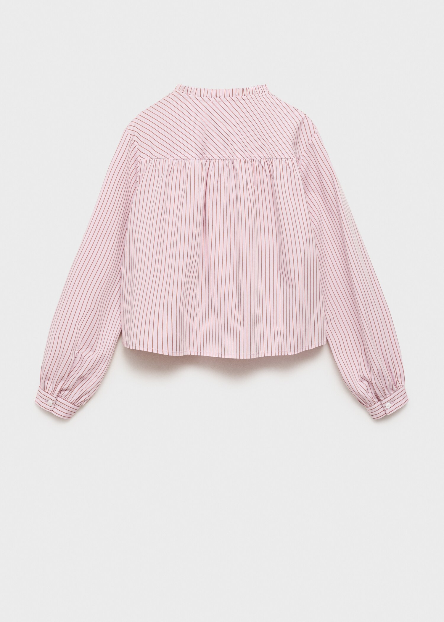 Striped cotton shirt - Reverse of the article