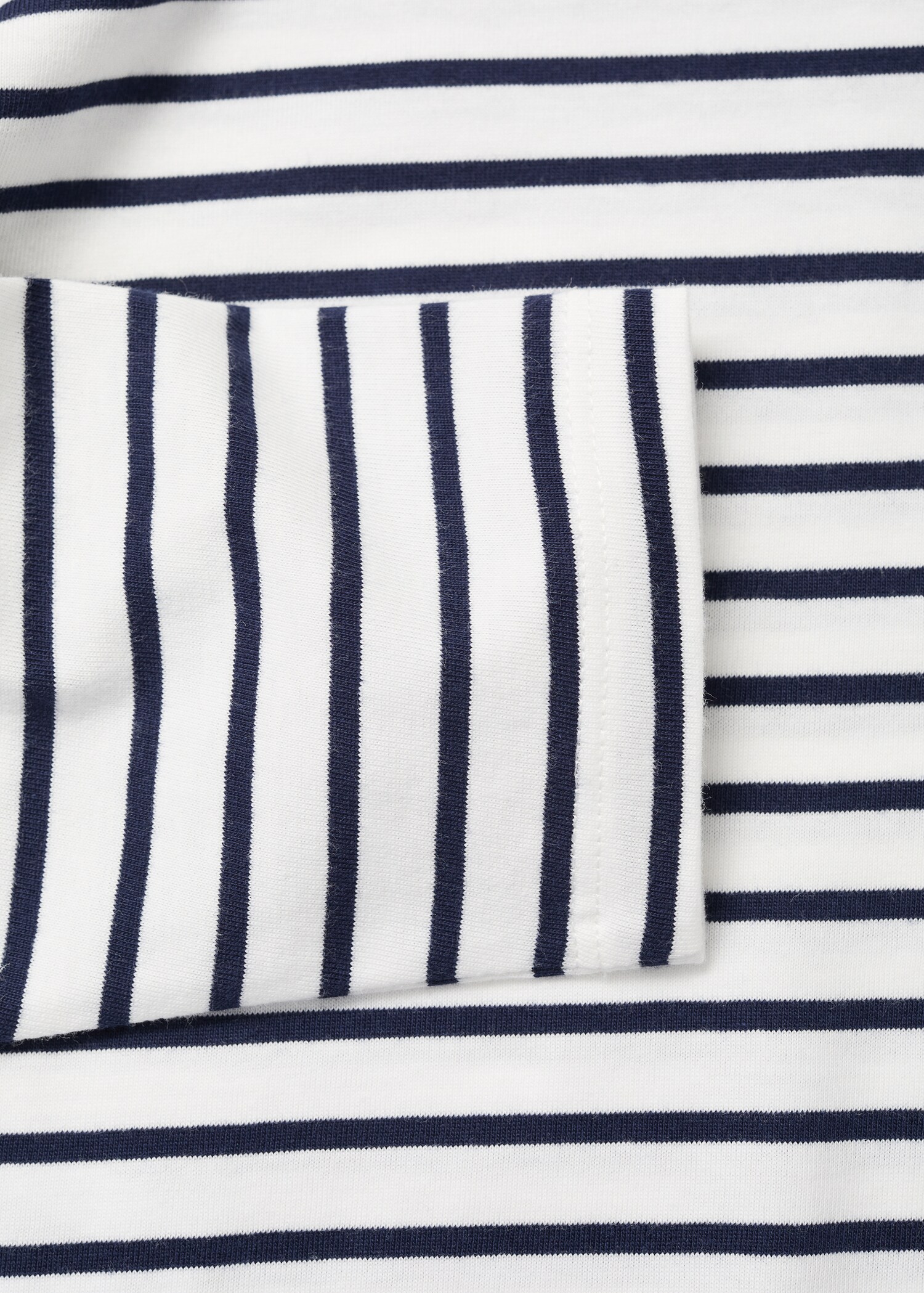 T-shirt coton à rayures - Détail de l'article 0