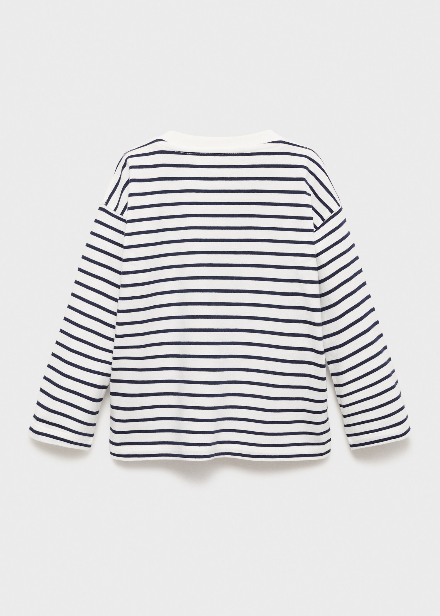 T-shirt coton à rayures - Verso de l’article