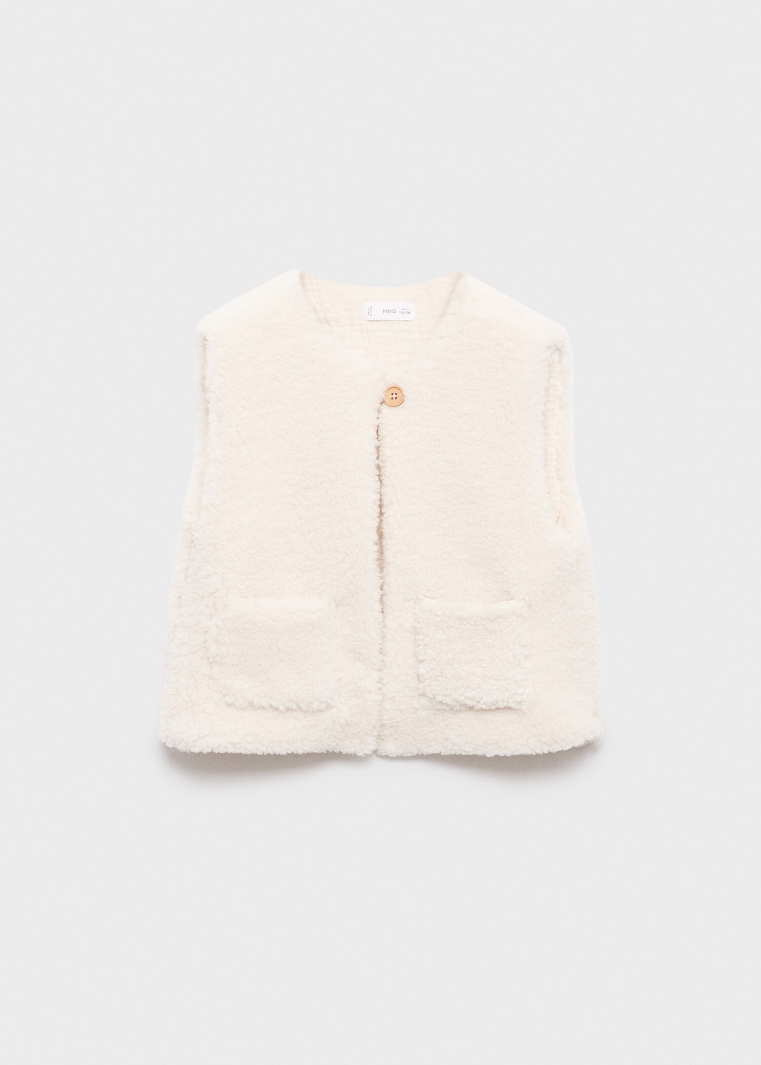 Shearling-effect gilet - Article without model