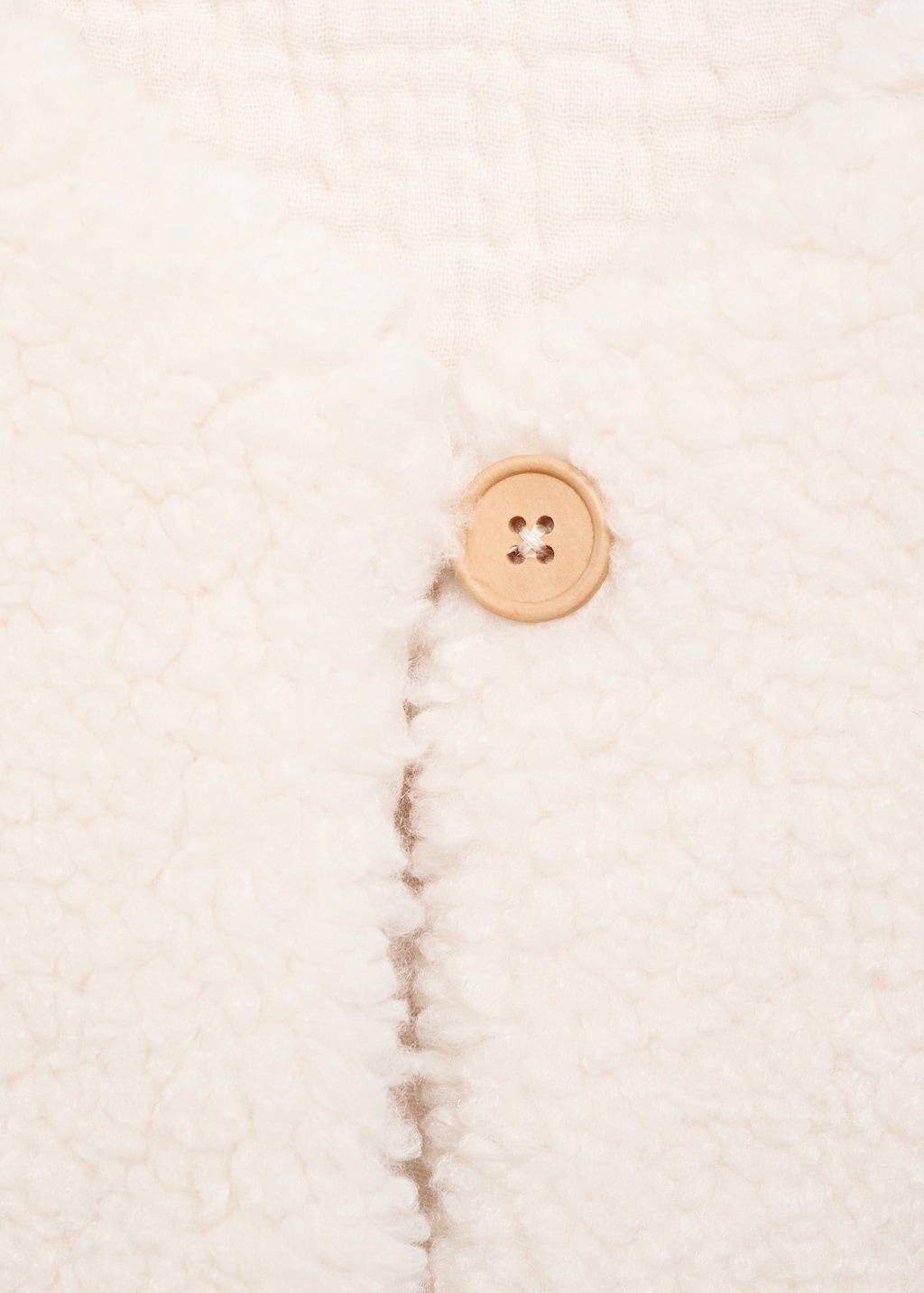 Shearling-effect vest