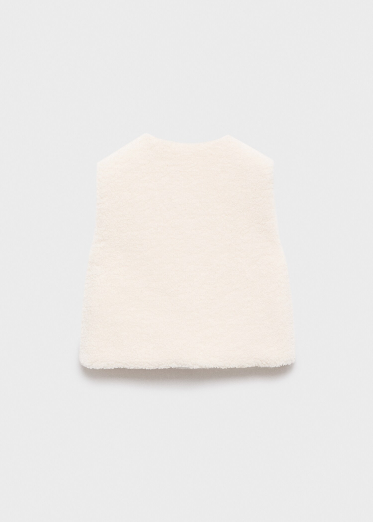Shearling-effect gilet - Reverse of the article