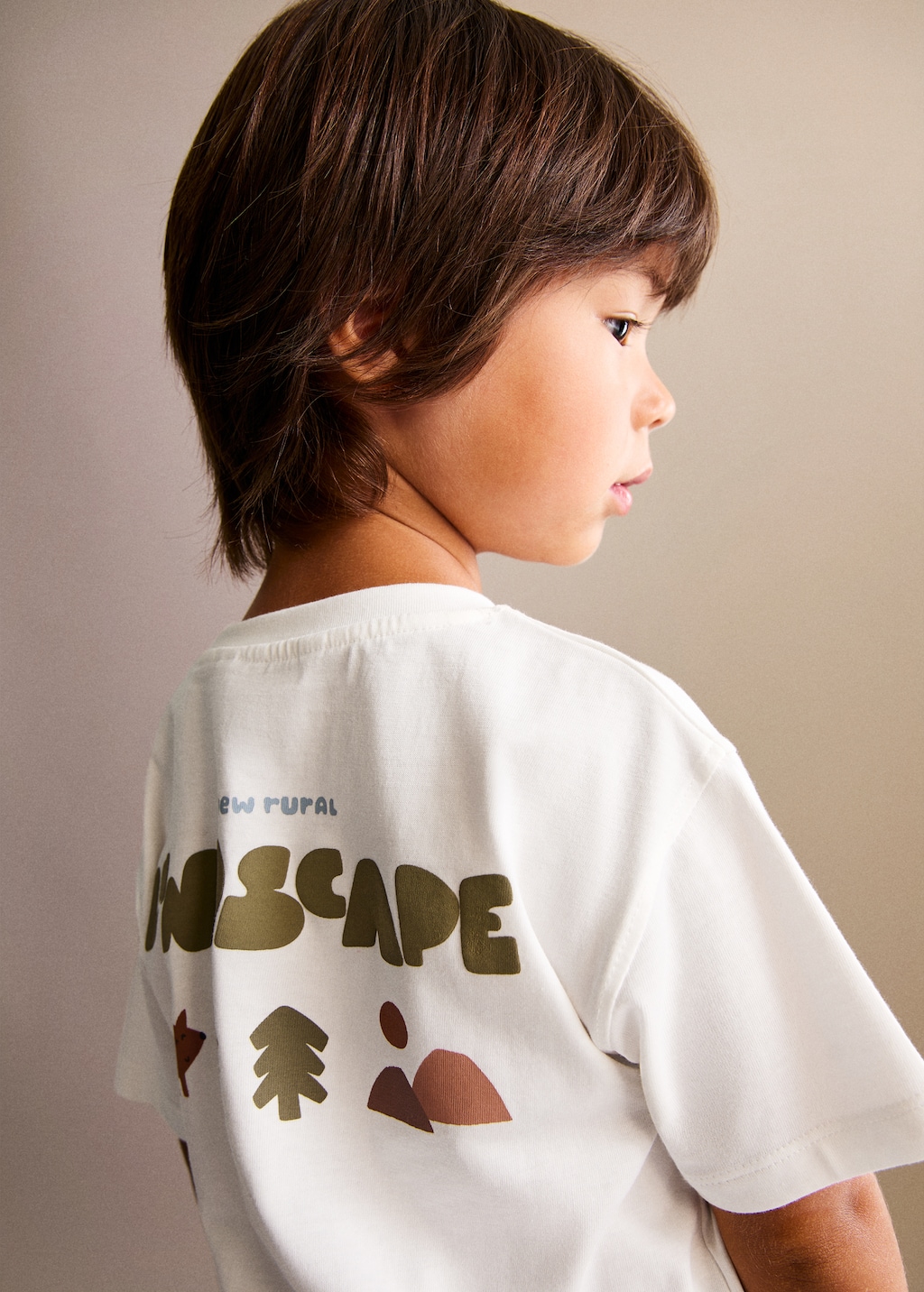 Printed cotton-blend t-shirt