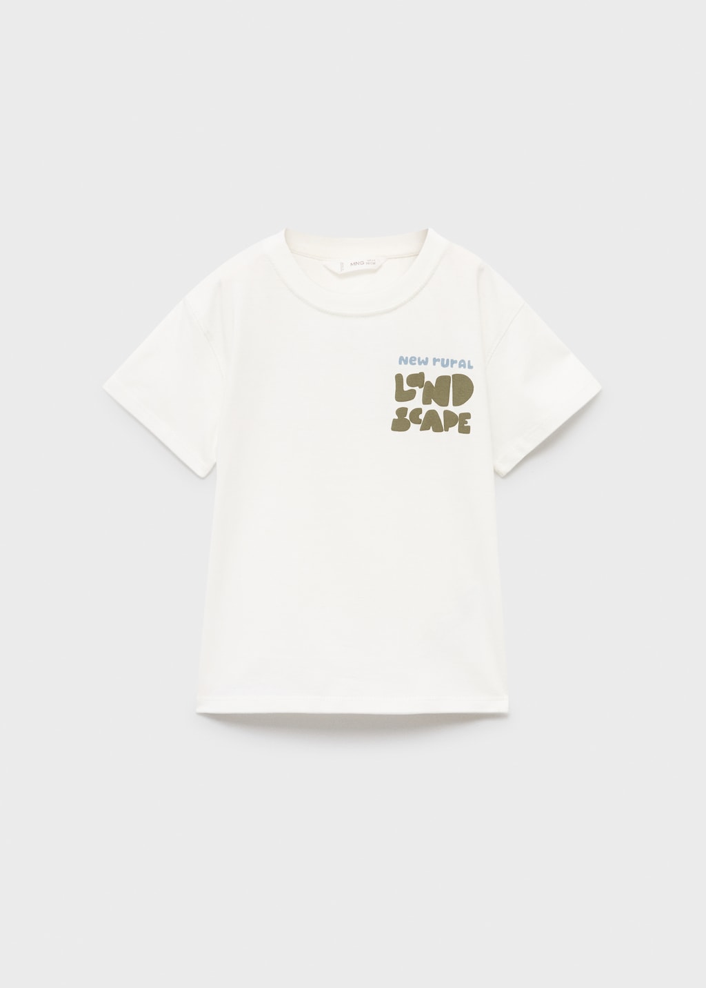 Printed cotton-blend t-shirt