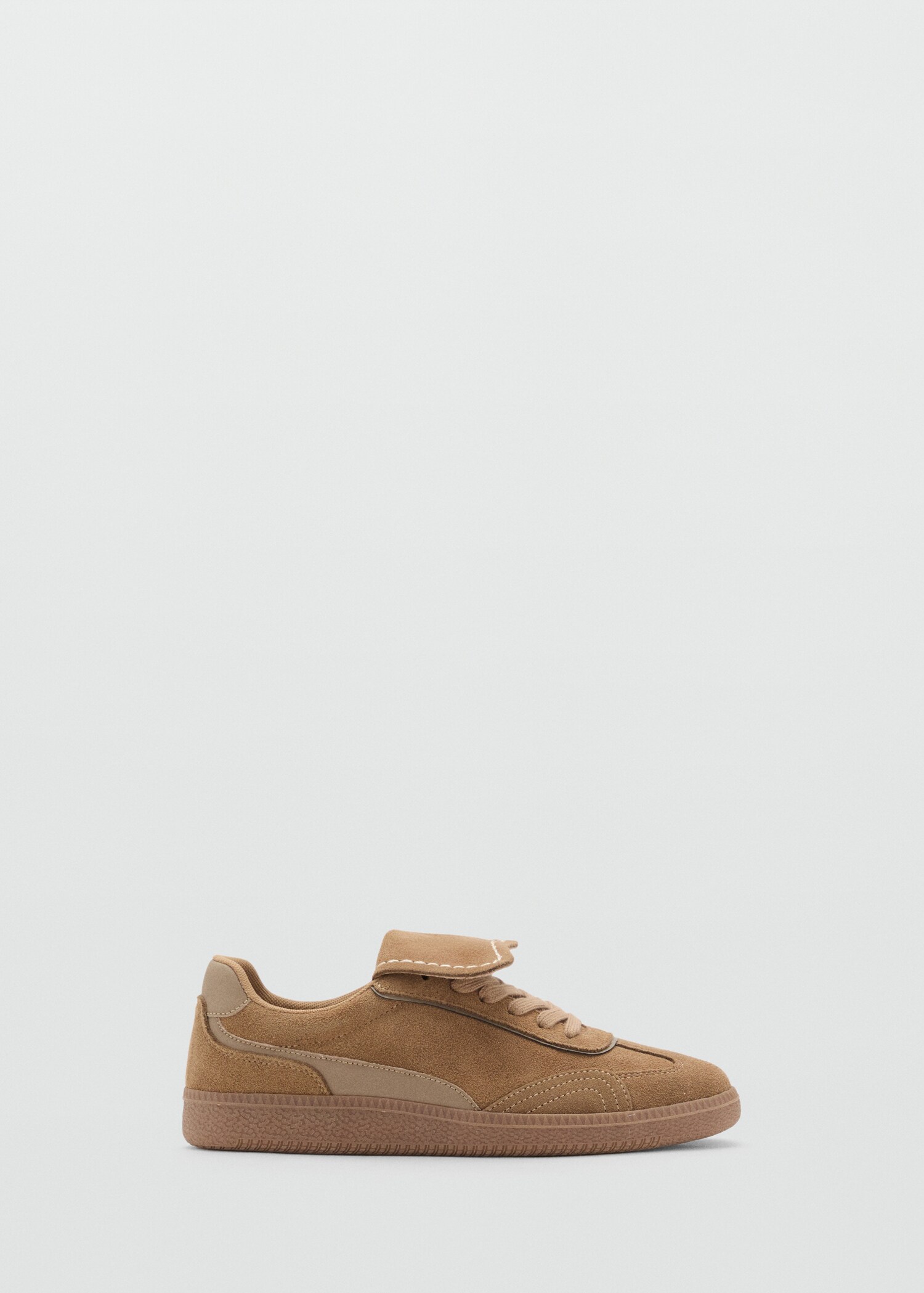 Combined suede leather trainers - Article without model