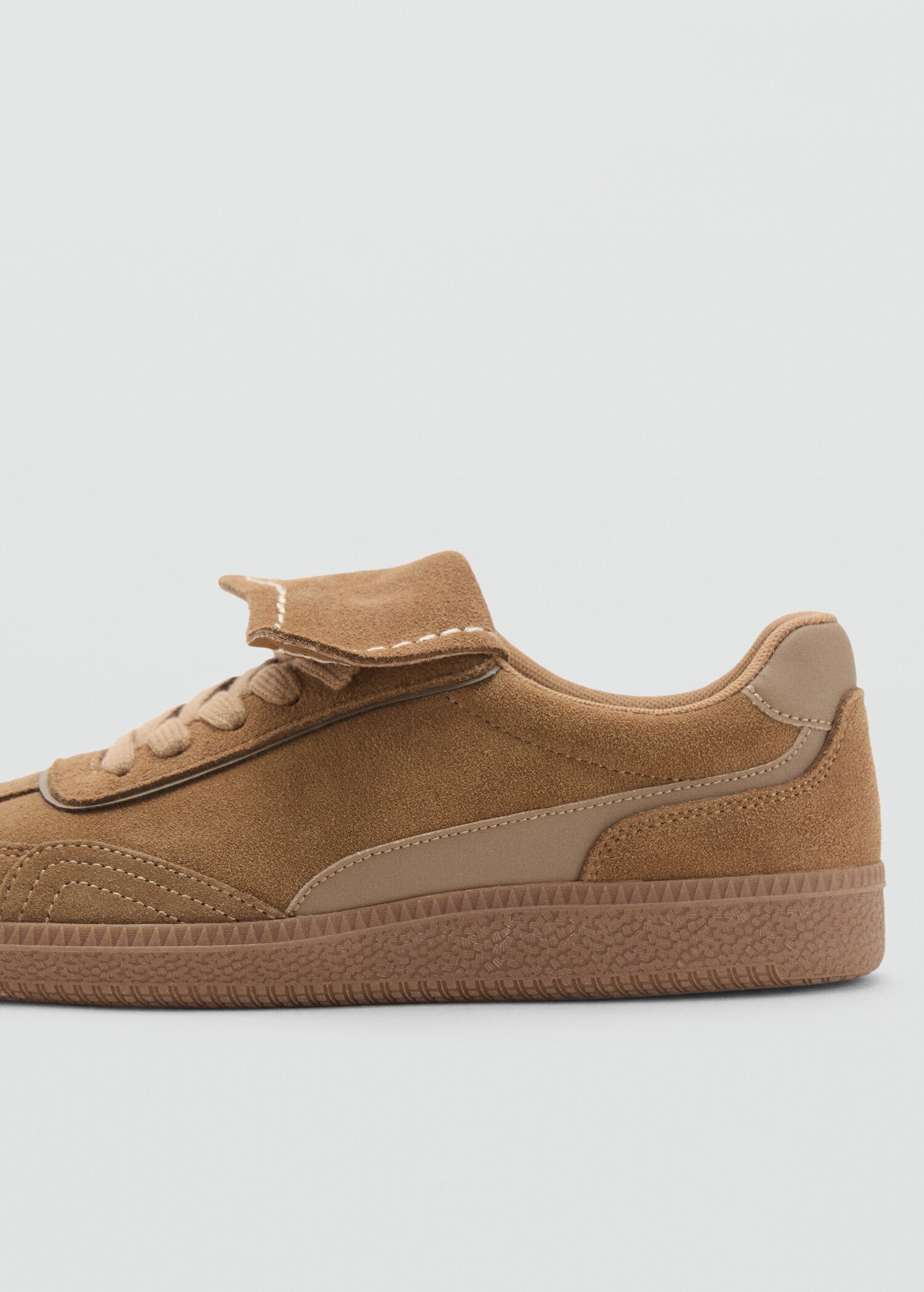 Combined suede leather trainers - Details of the article 1