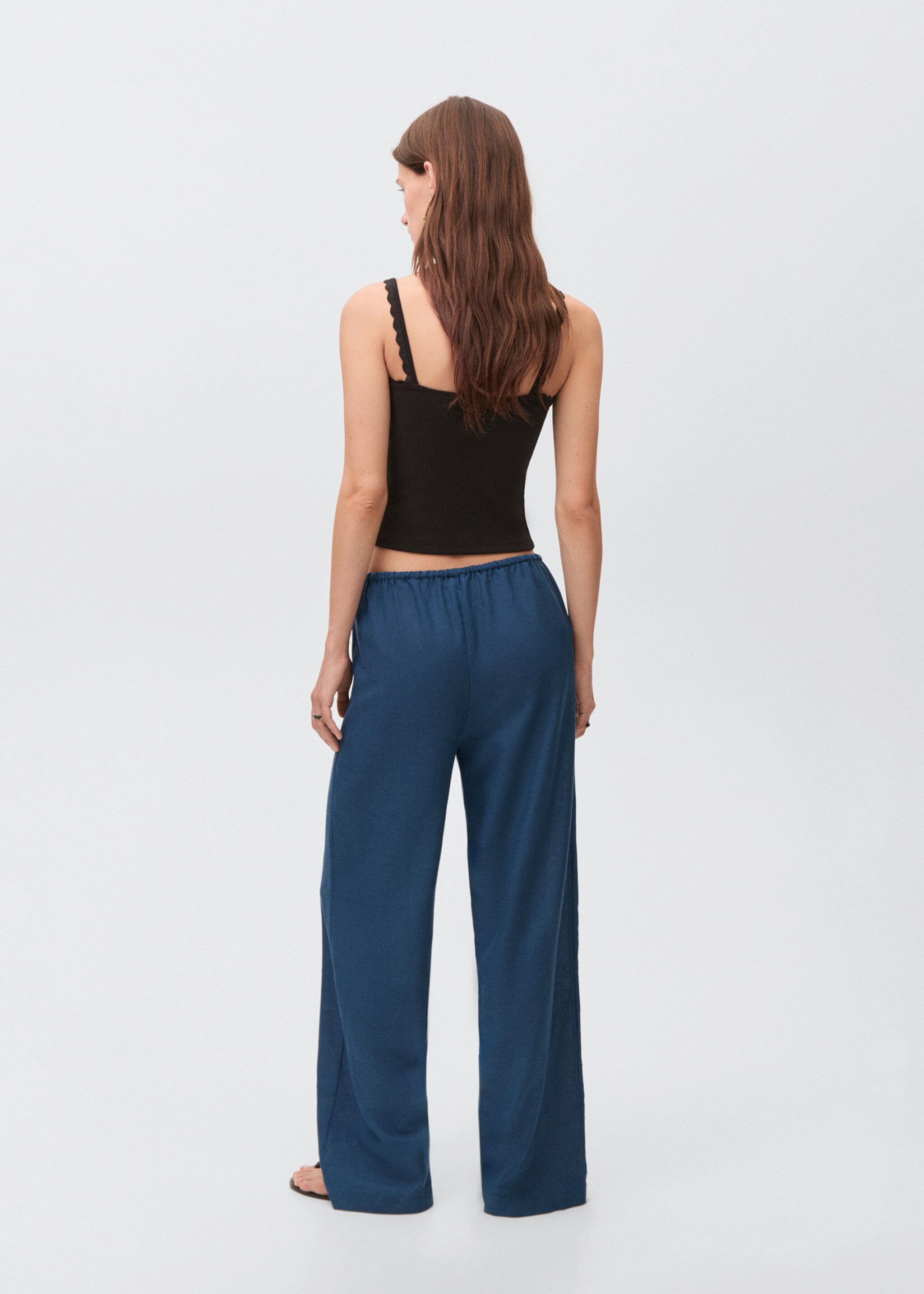 Beaded embroidered trousers - Reverse of the article
