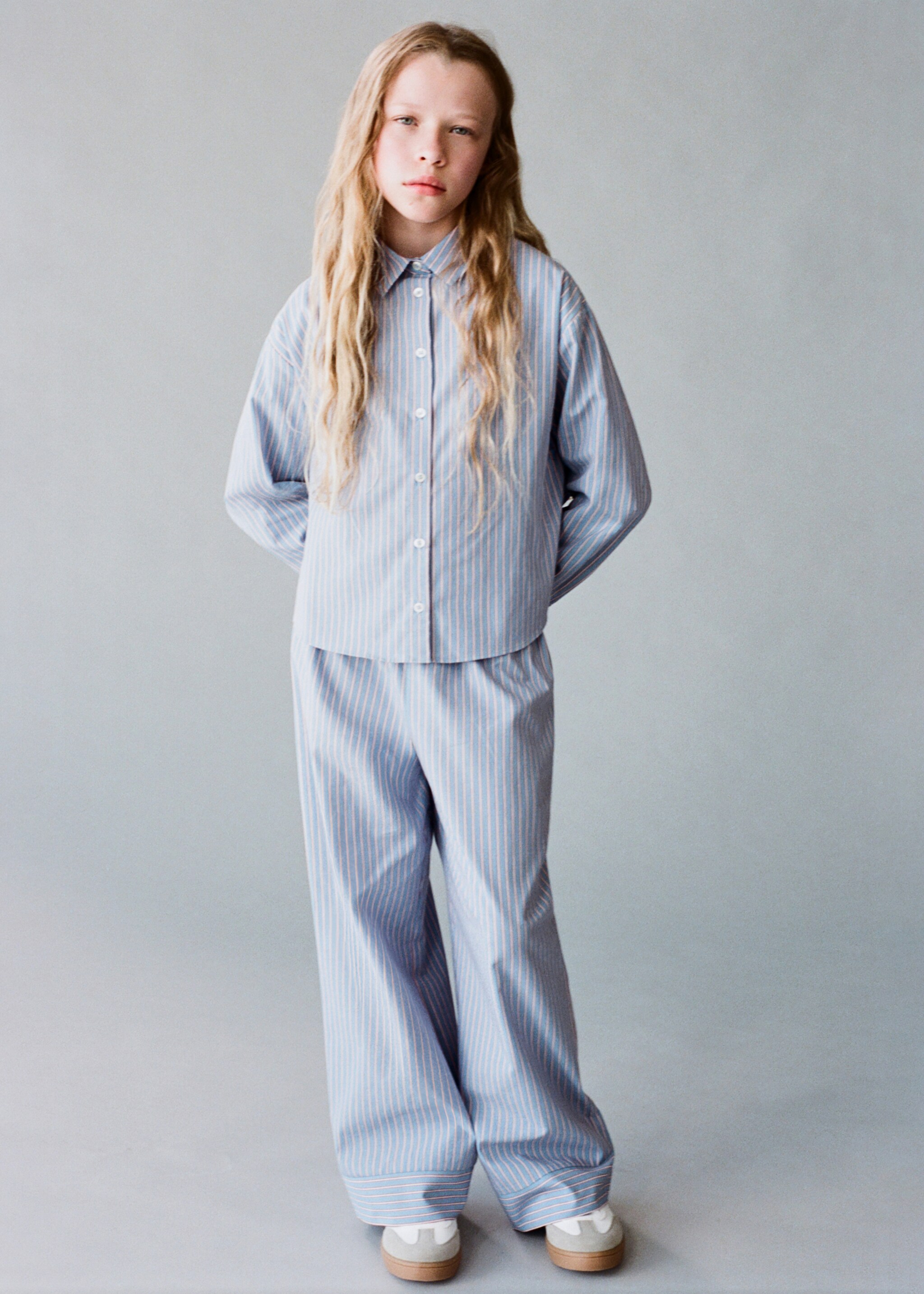 Striped cotton trousers - Details of the article 5