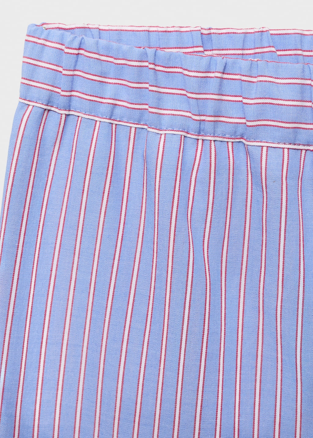 Striped cotton trousers
