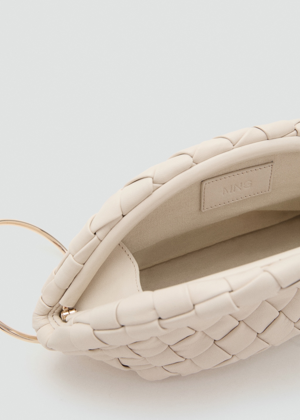 Braided leather clutch bag - image 4