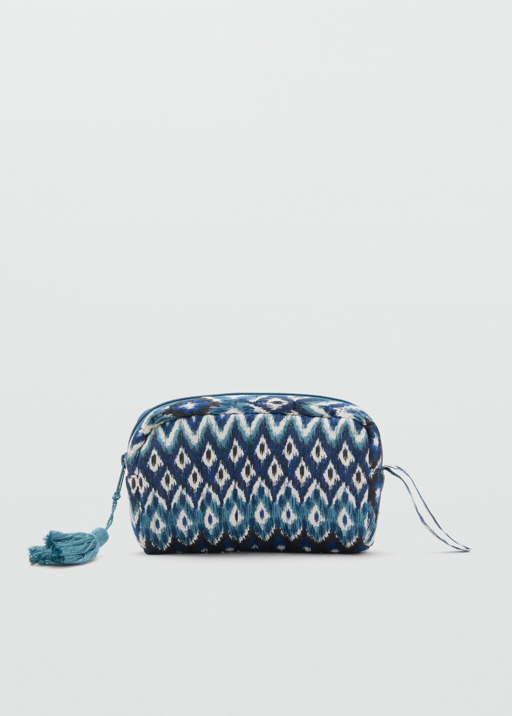 Toiletry bag with ethnic print