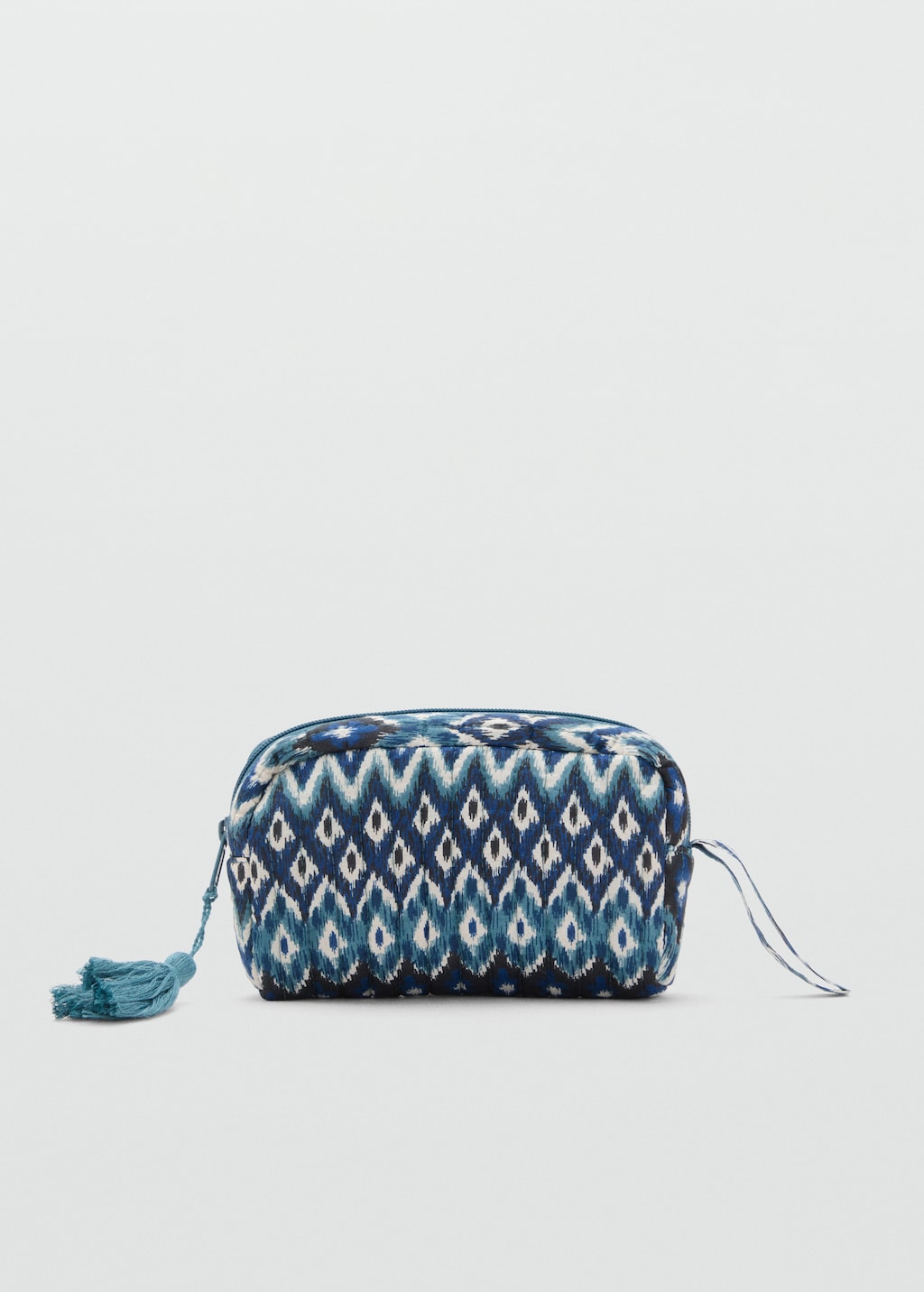 Toiletry bag with ethnic print
