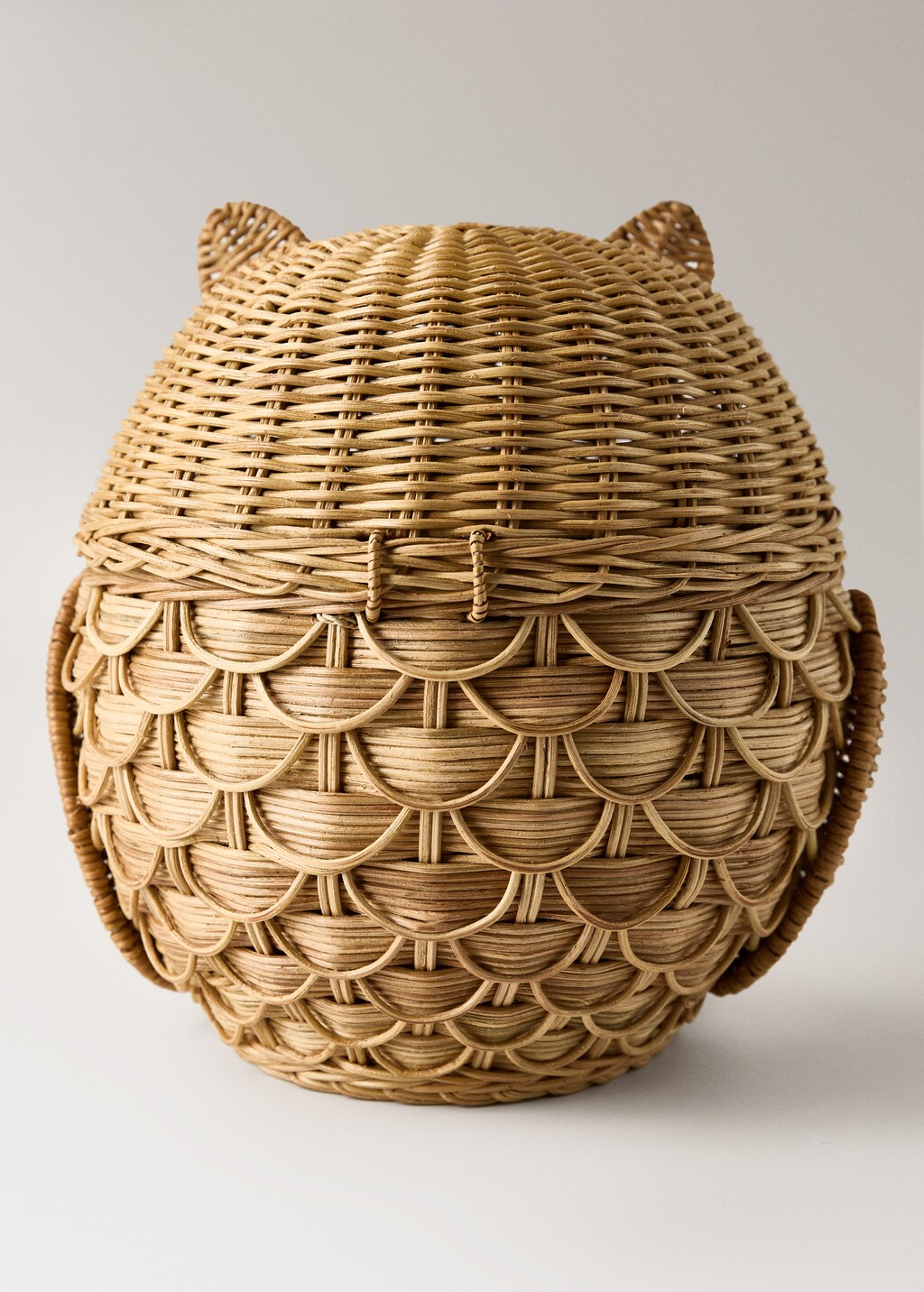 Rattan owl children’s basket