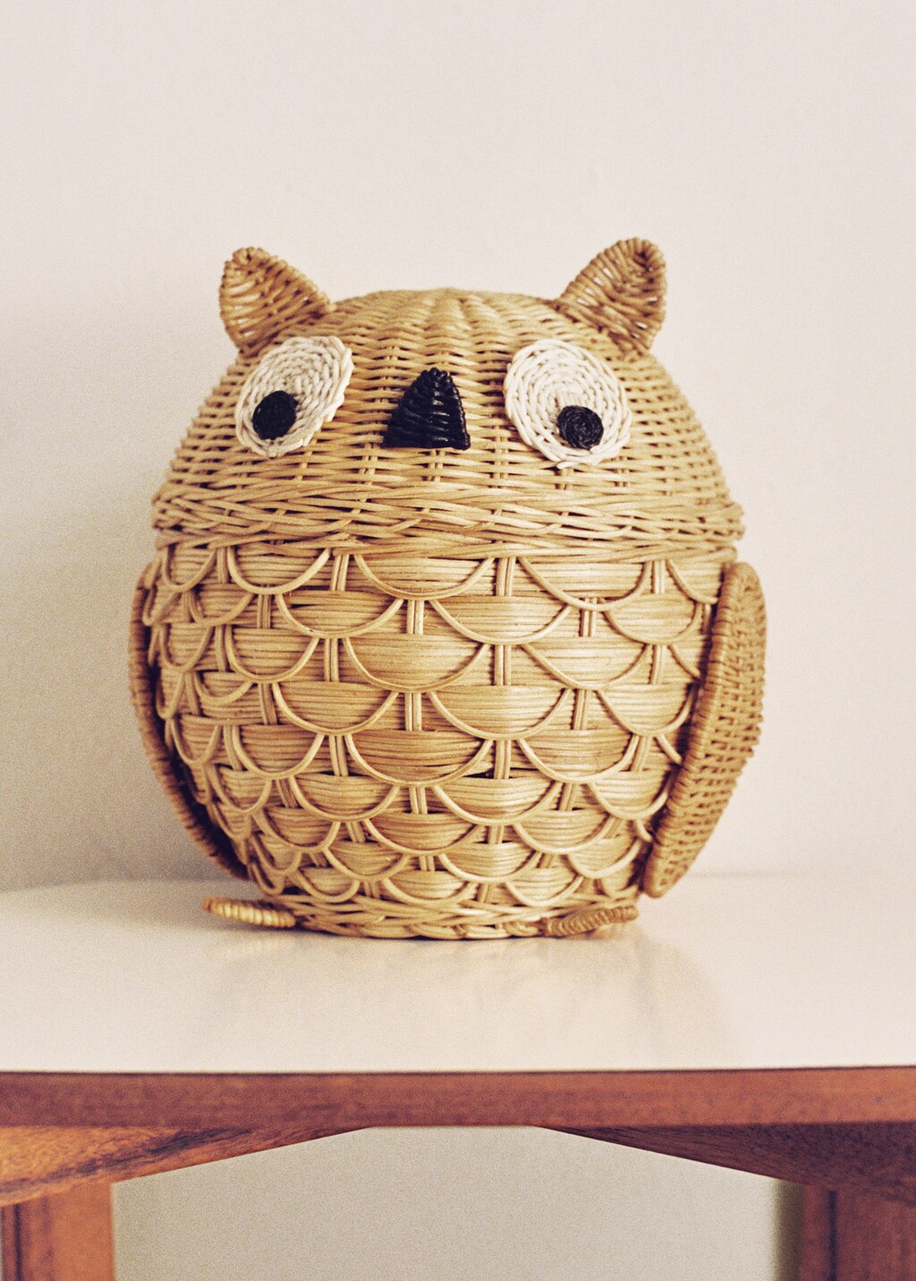 Rattan owl children’s basket