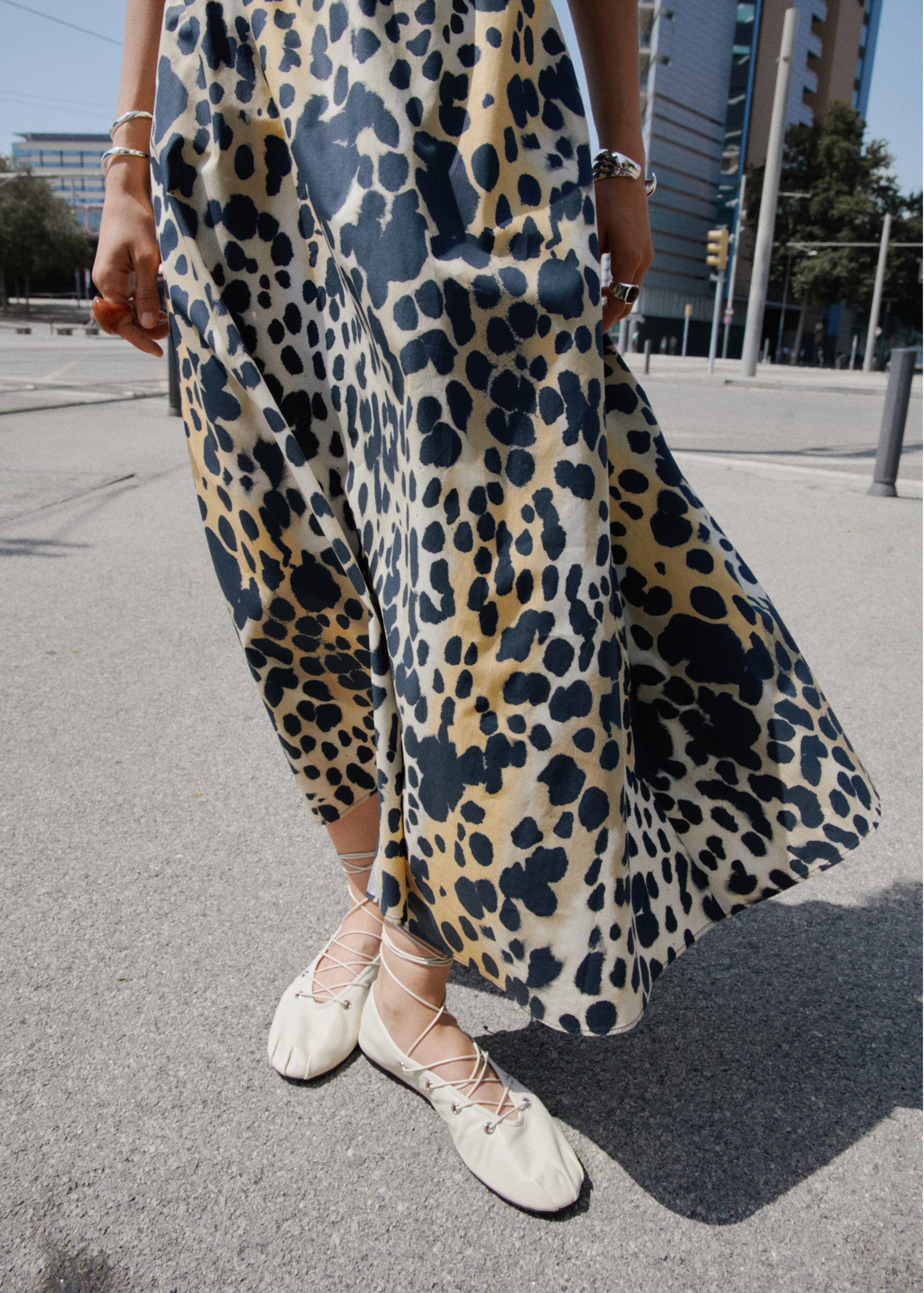 Leopard midi skirt Women MANGO Zambia - Main Image
