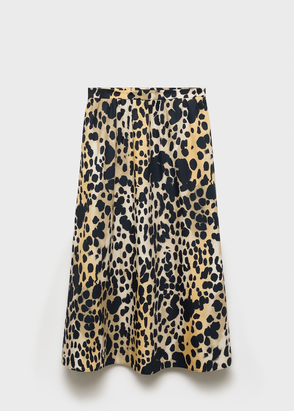 Leopard midi skirt