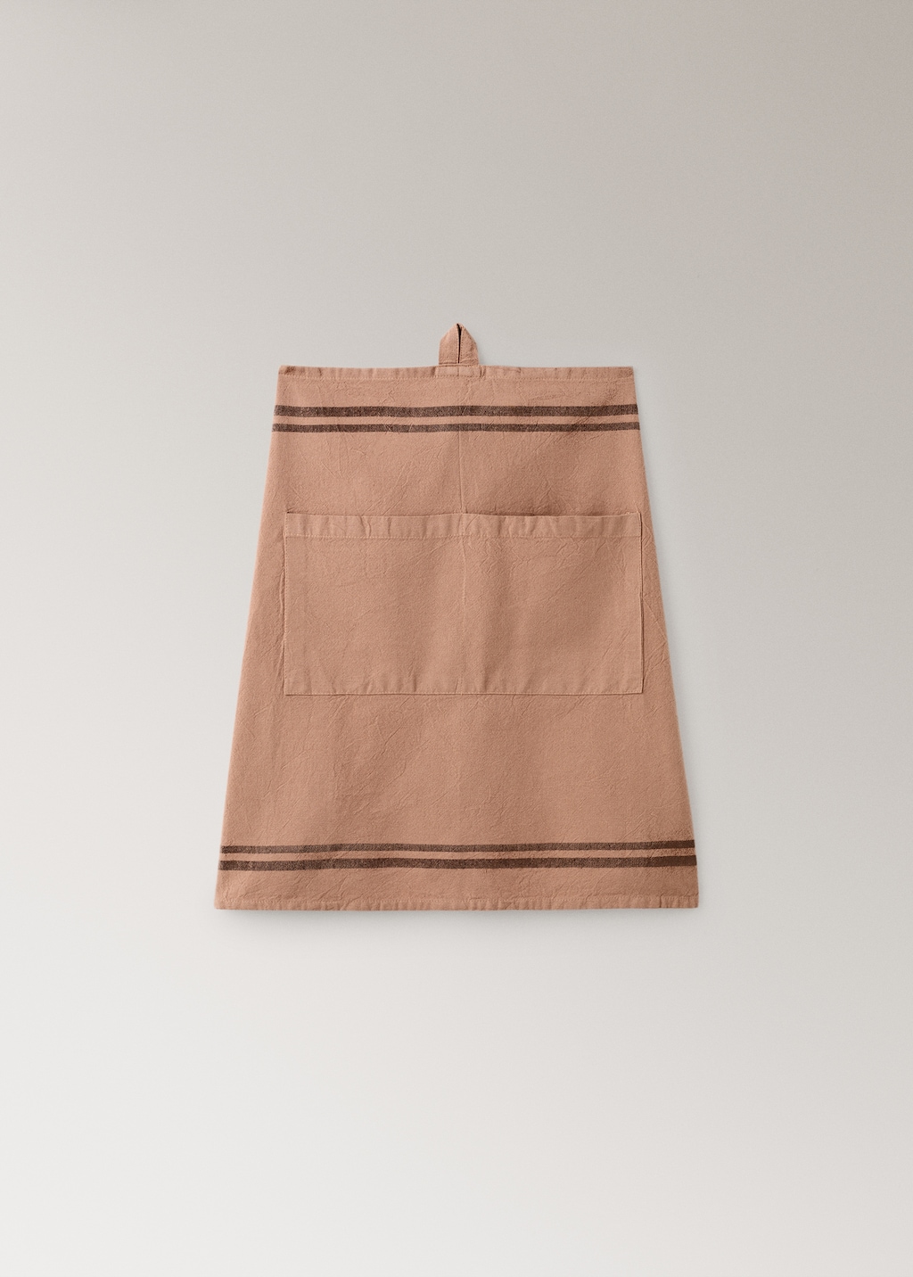 Overdyed striped apron