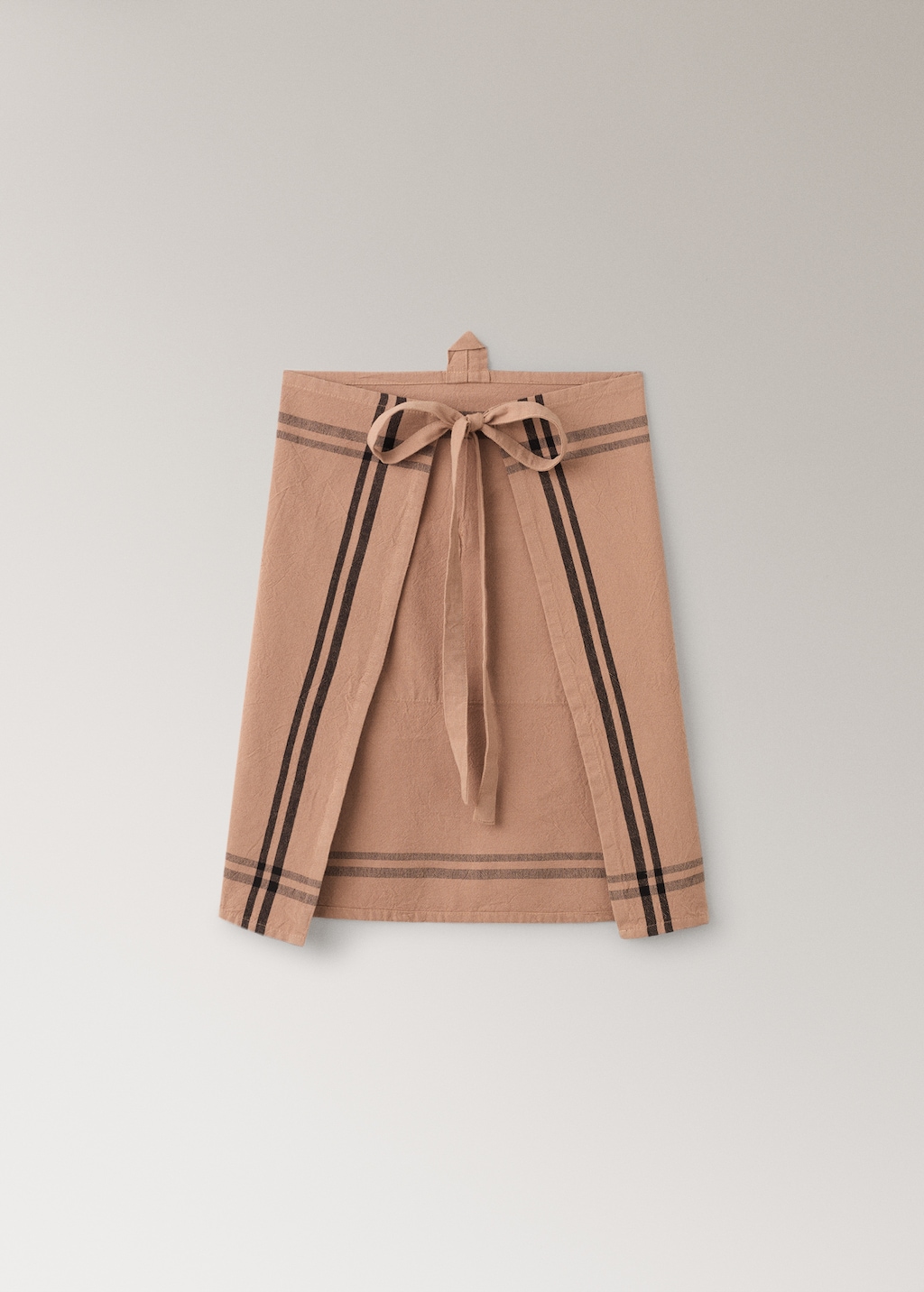 Overdyed striped apron