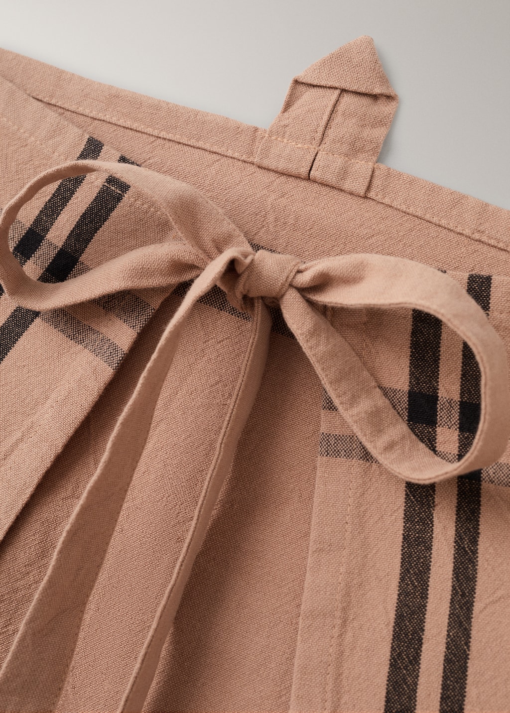 Overdyed striped apron