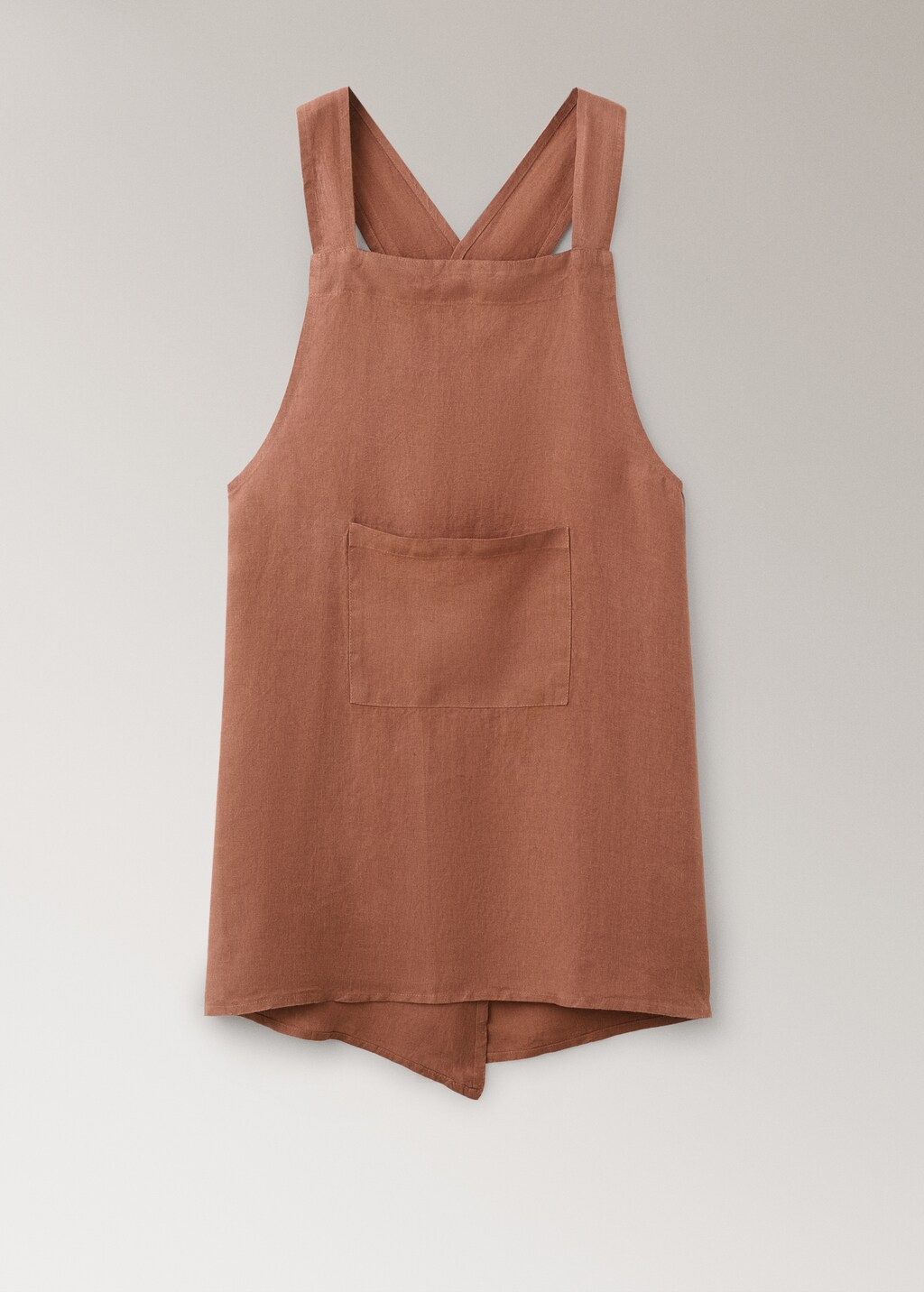 Overdyed linen apron