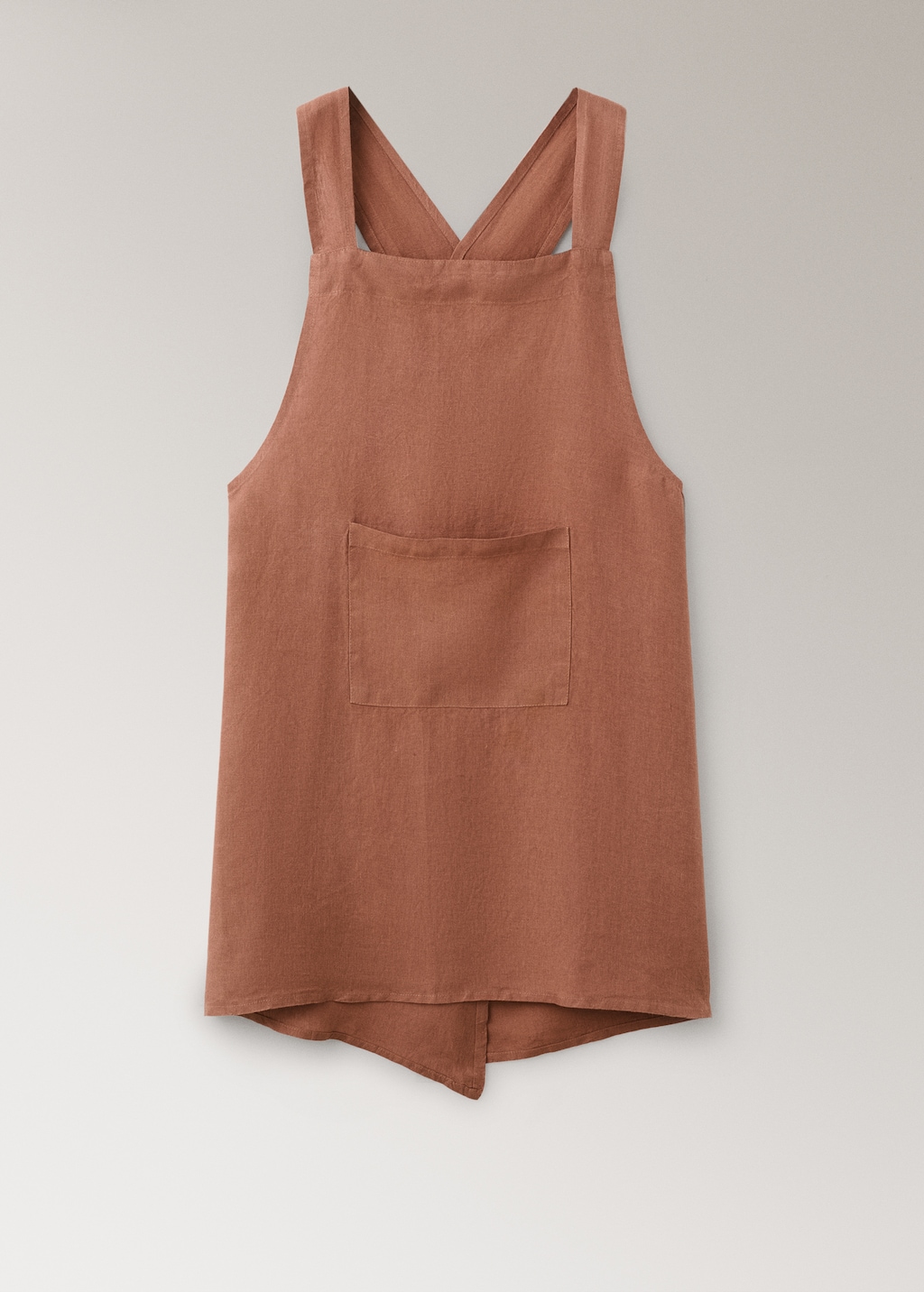 Overdyed linen apron