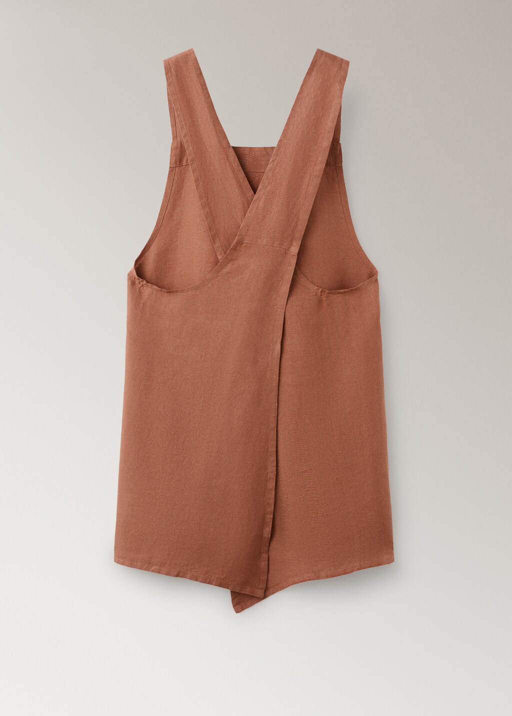 Overdyed linen apron