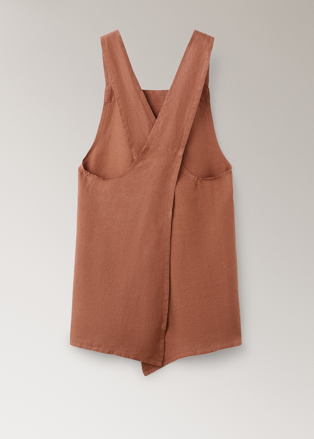 Overdyed linen apron