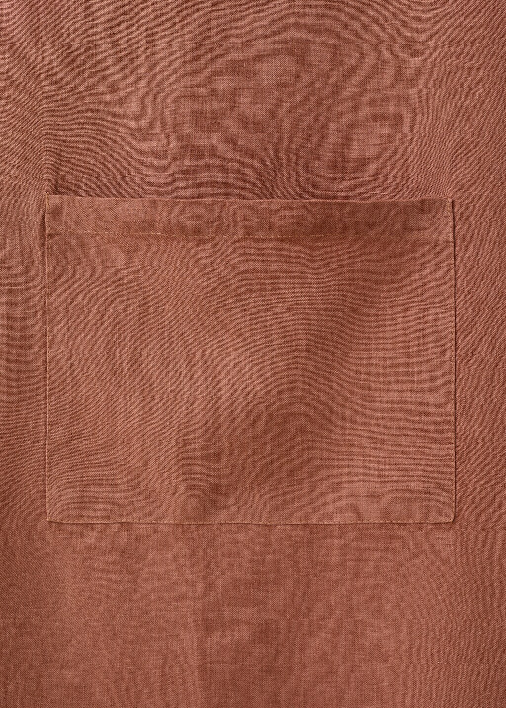 Overdyed linen apron