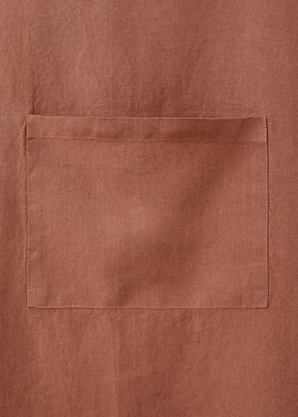 Overdyed linen apron