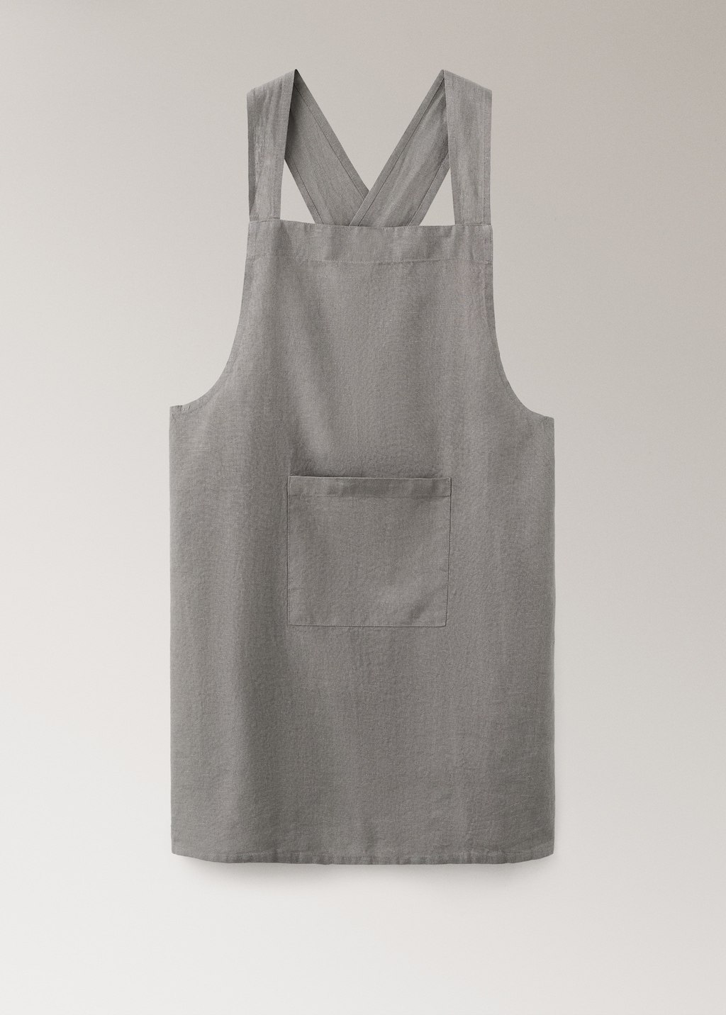 Overdyed linen apron