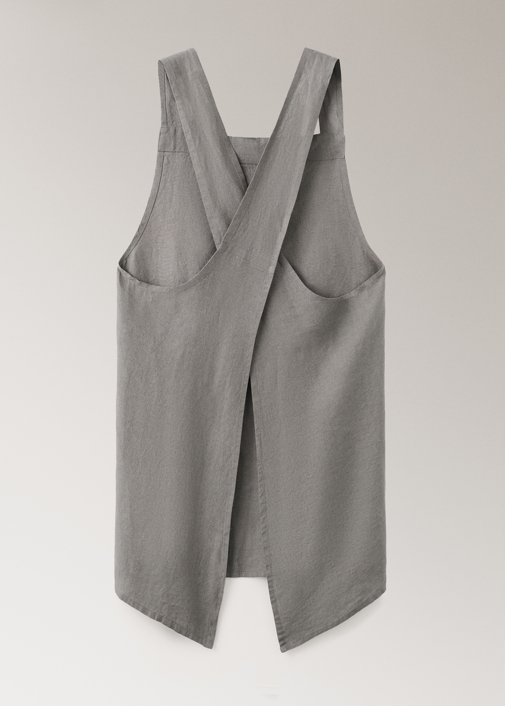 Overdyed linen apron