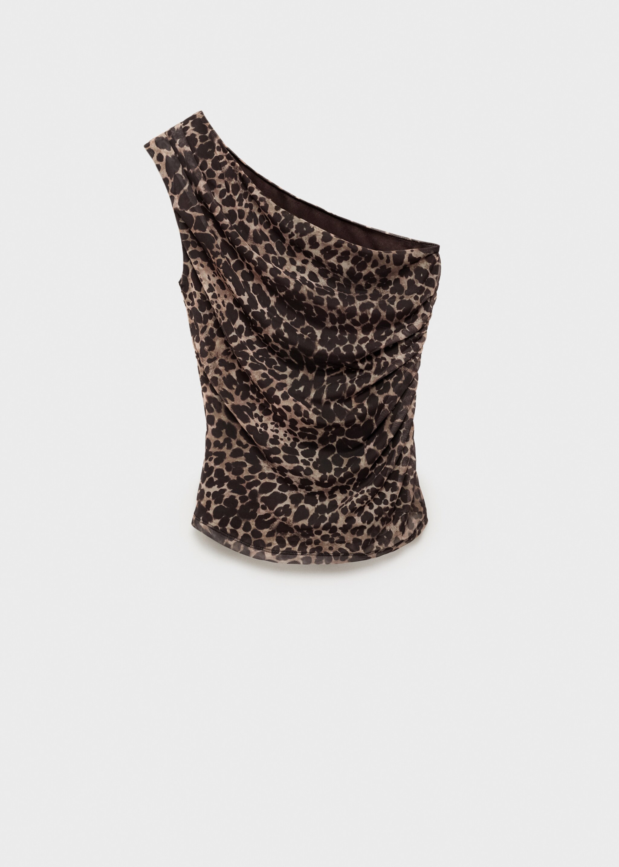 Asymmetrical animal print top - Article without model