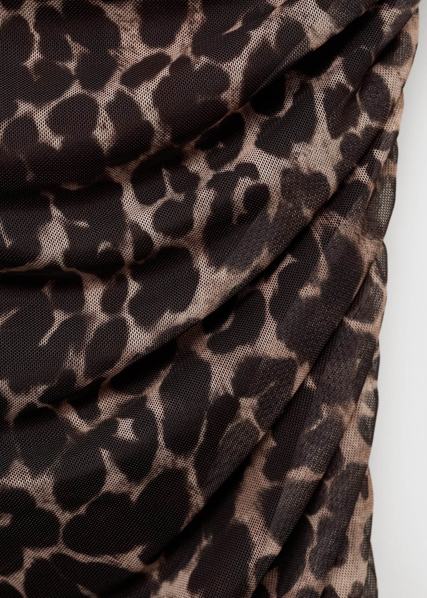 Asymmetrical animal print top - Details of the article 0