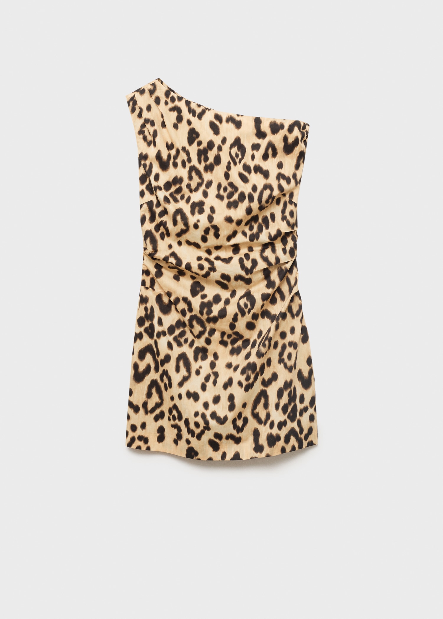 Robe asymétrique en imprimé animal - Article sans modèle