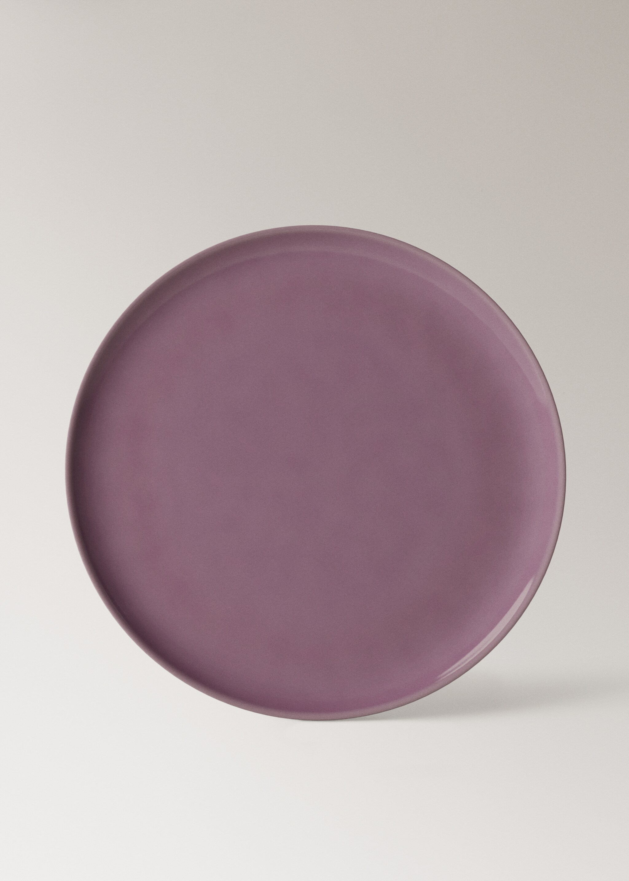 Stoneware dinner plate - Article without model, Dark Red. Ref: 17063334-00.