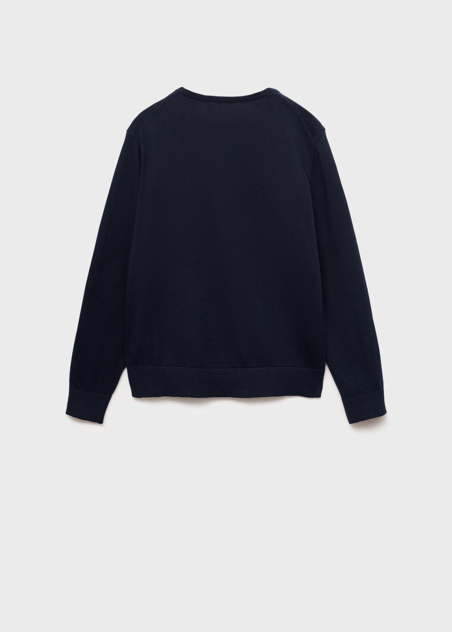 V-neck cotton sweater - Reverse of the article