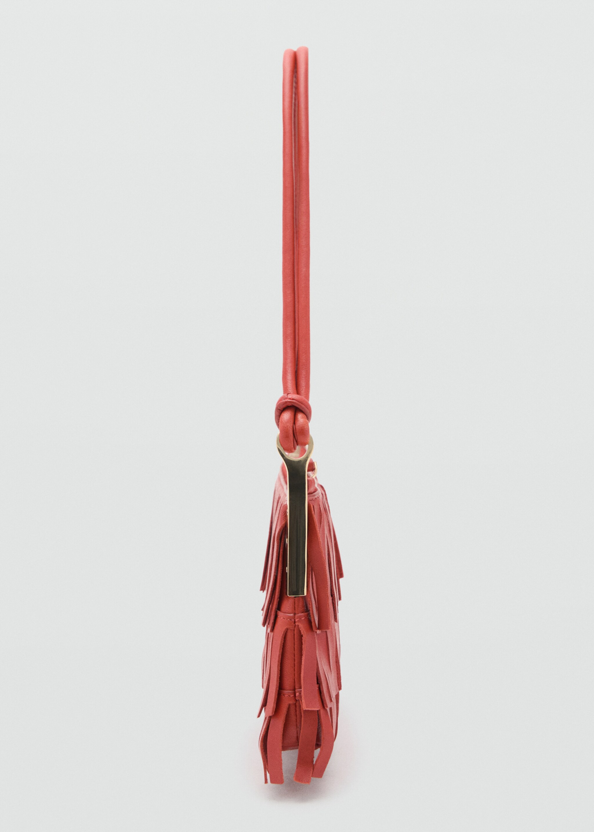 Leather shoulder bag with fringes - Details of the article 1