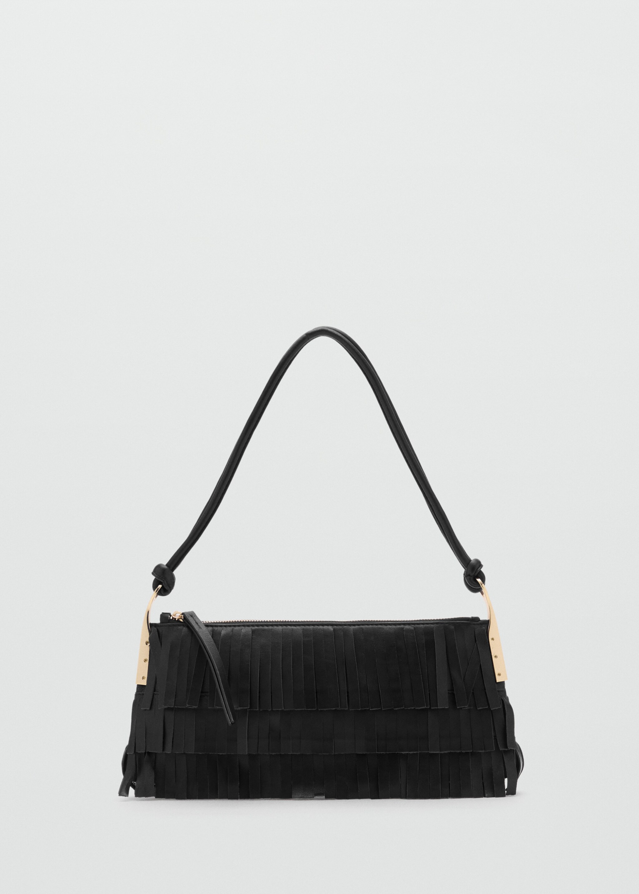 Leather shoulder bag with fringes - Article without model