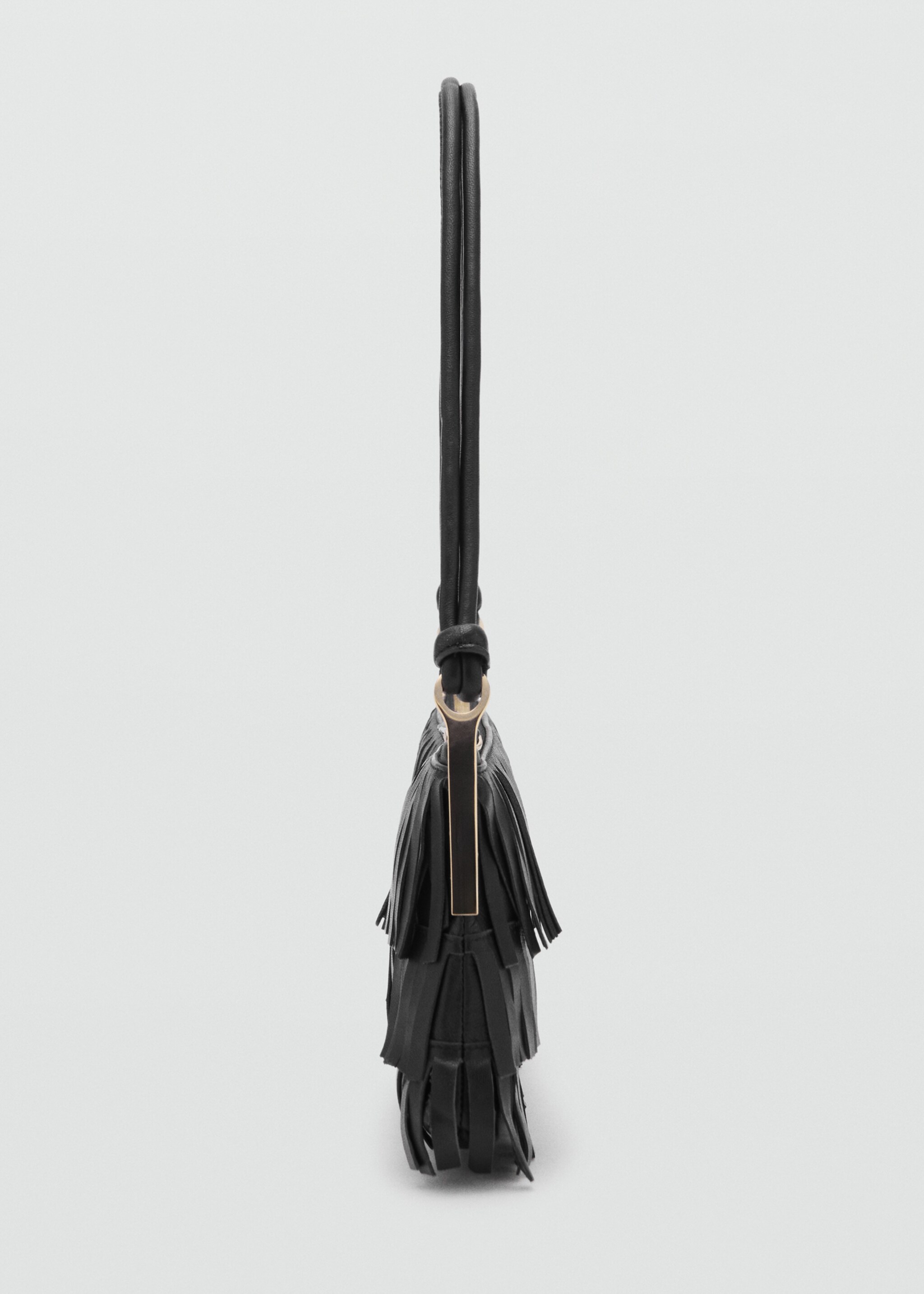 Leather shoulder bag with fringes - Details of the article 1