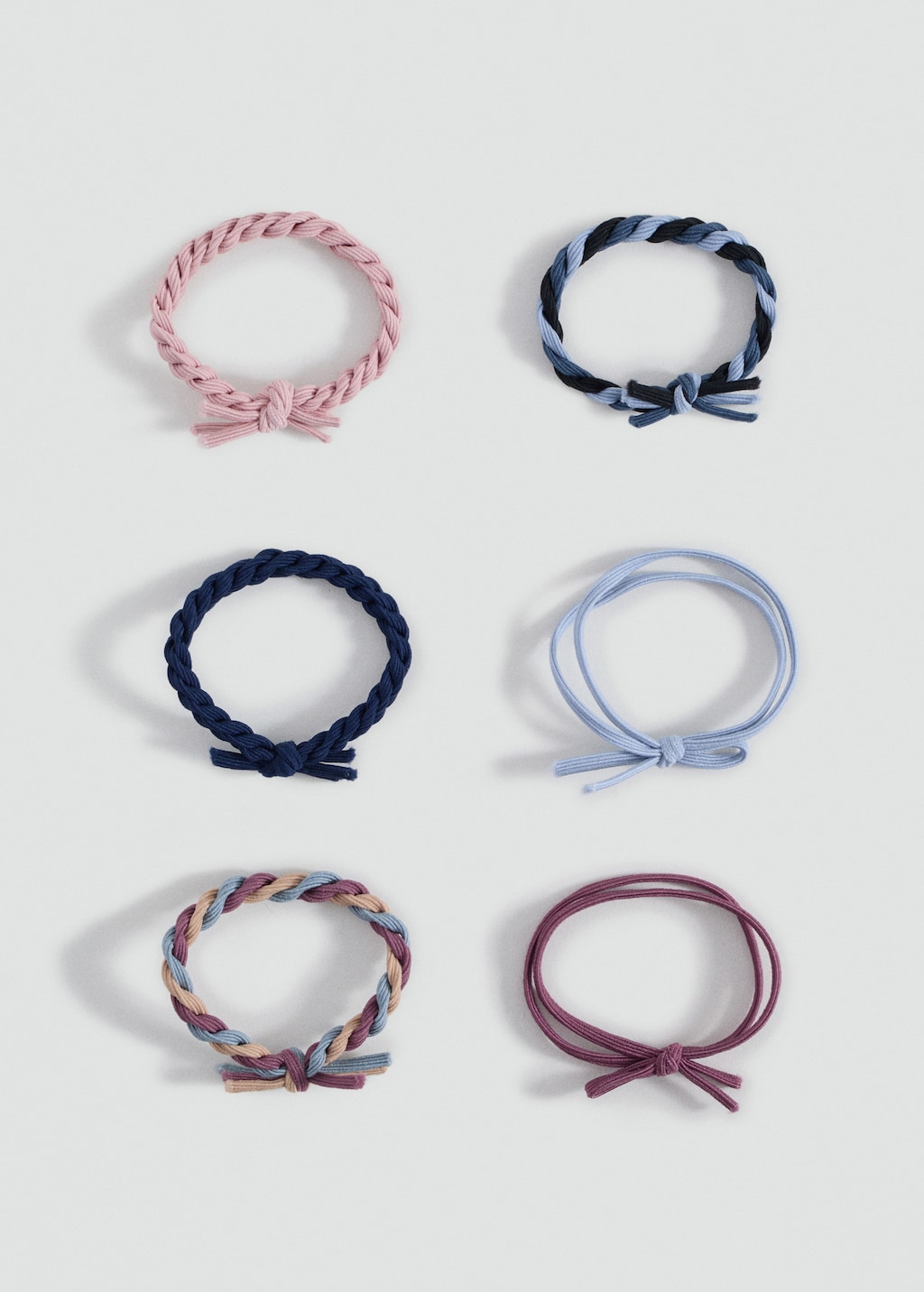 Pack 6 hair ties