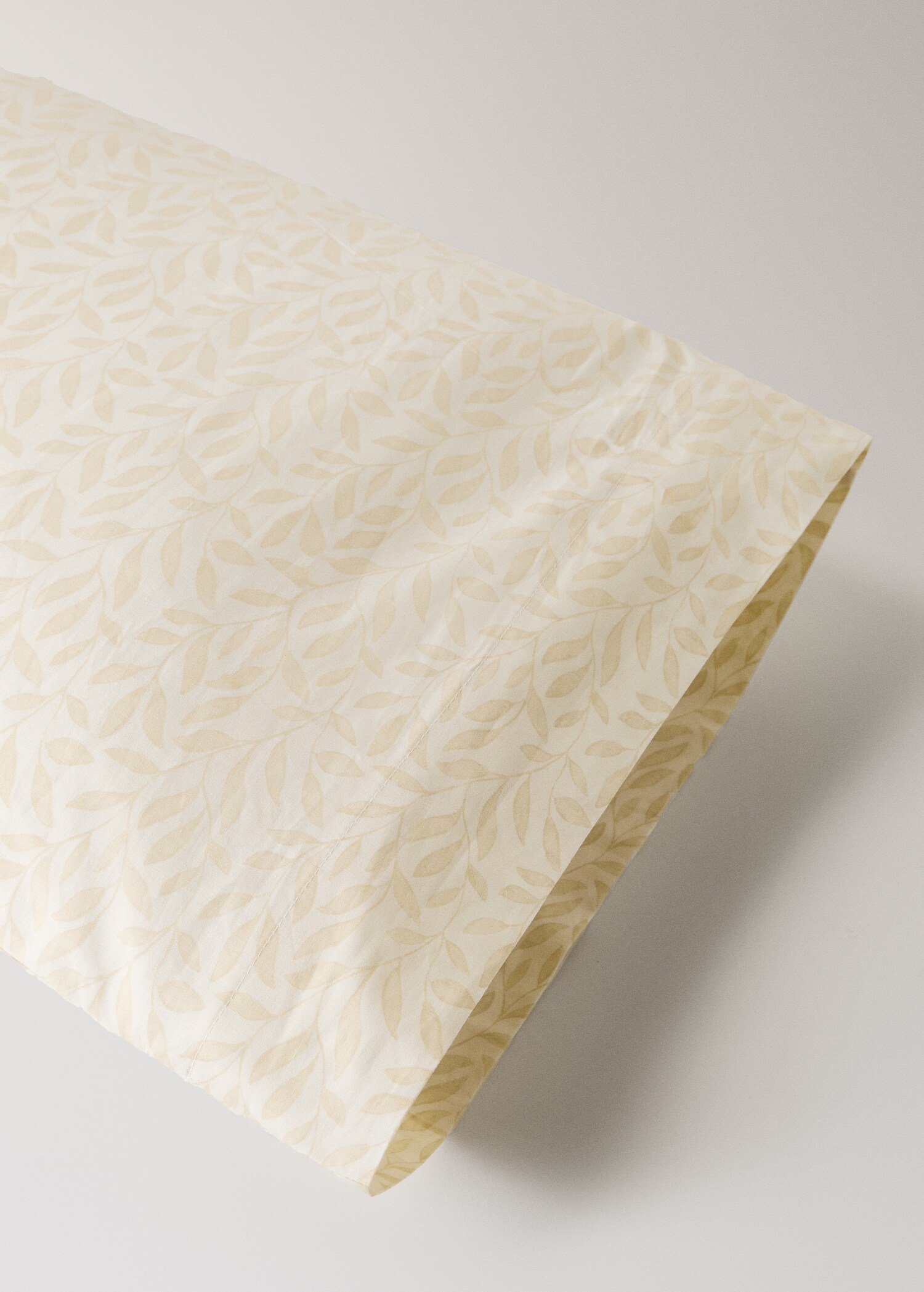 Funda almohada algodón percal estampado hojas 45x110 cm - Detalle del artículo 2