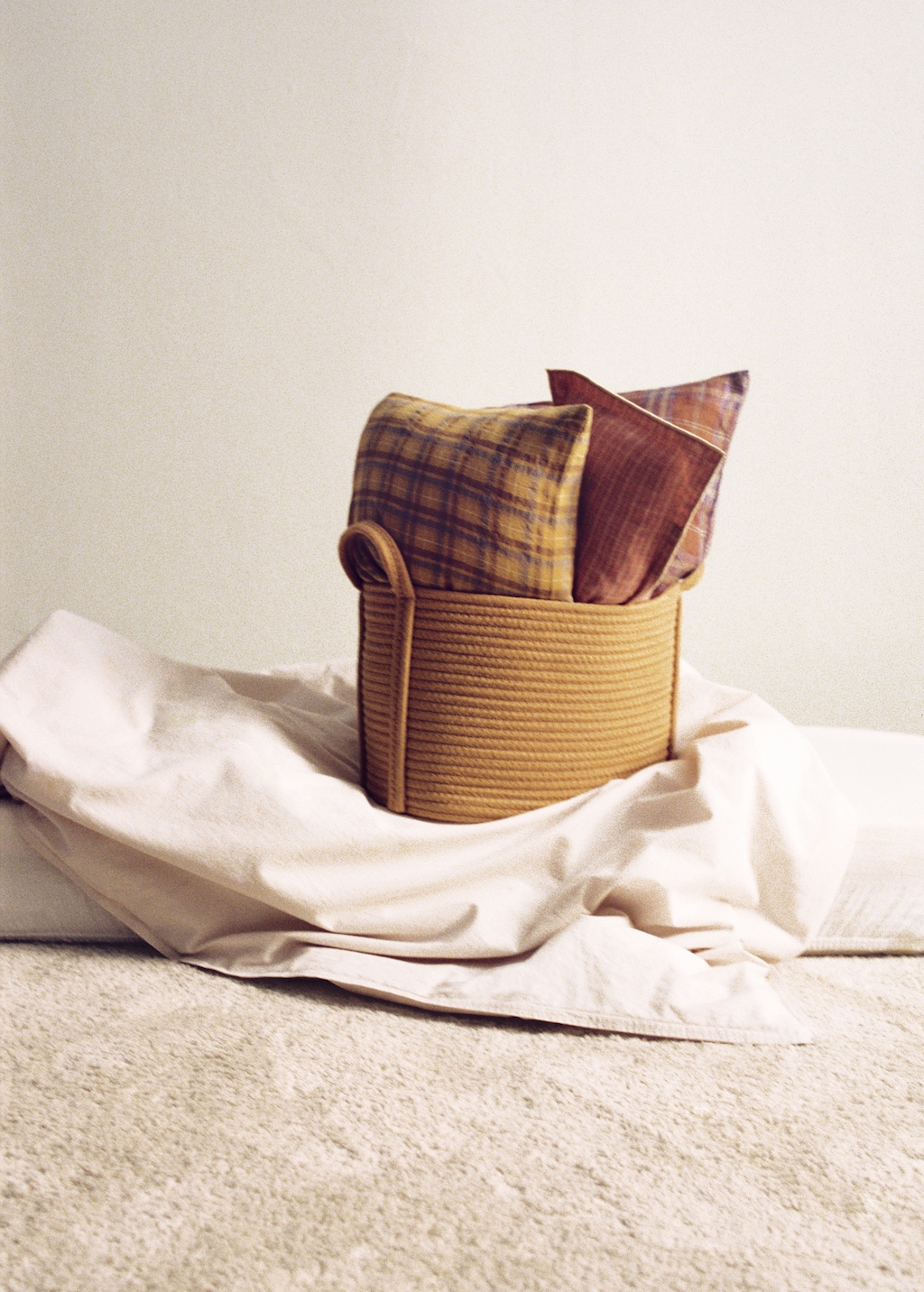 Multi-colored checked children's cushion cover 40x60 cm