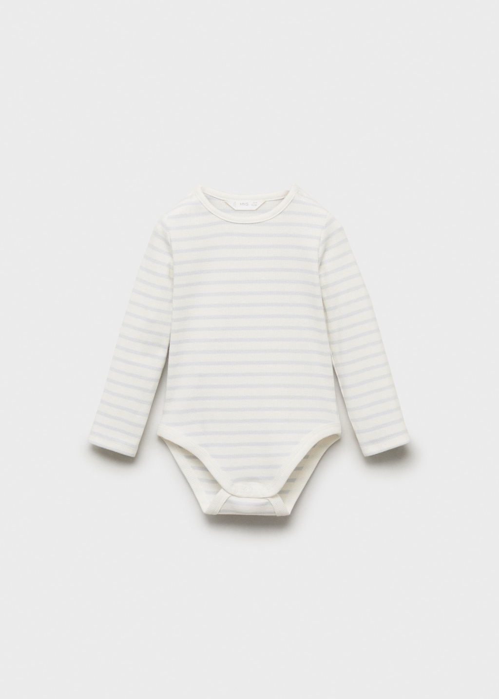 Cotton striped baby bodysuit