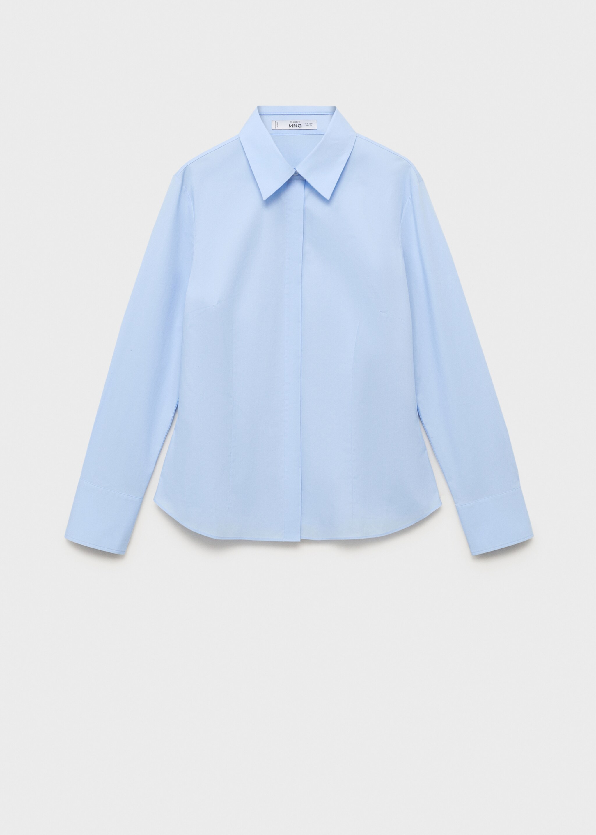 Slim-fit poplin shirt - Article without model