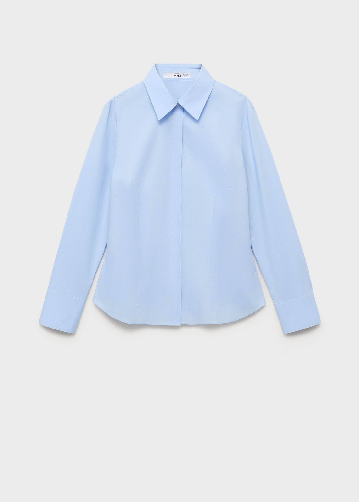 Slim-fit poplin shirt - Article without model