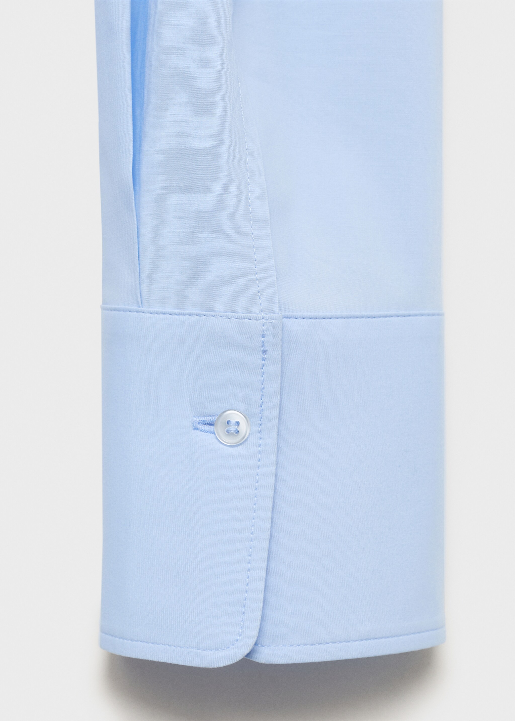 Slim-fit poplin shirt - Details of the article 0